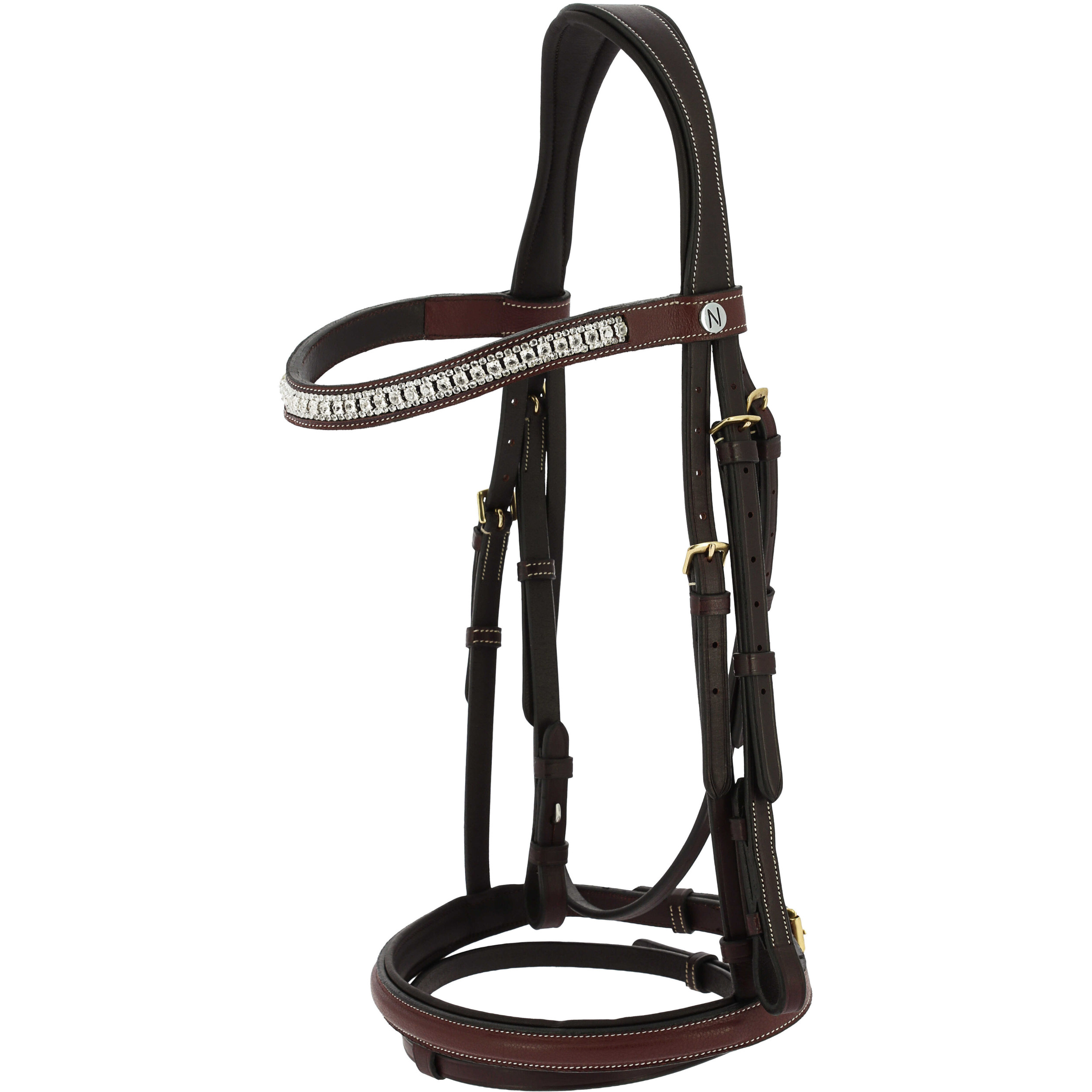 Trensenzaum englisch kombiniert EK-PARIS braun