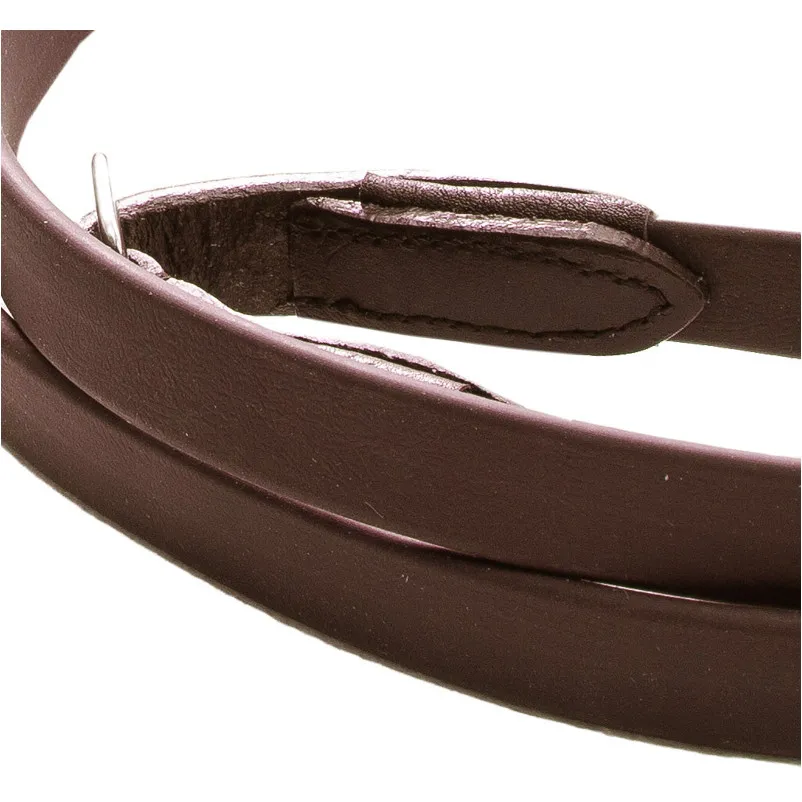 Gurtzügel ummantelt ohne Stege braun 16mm
