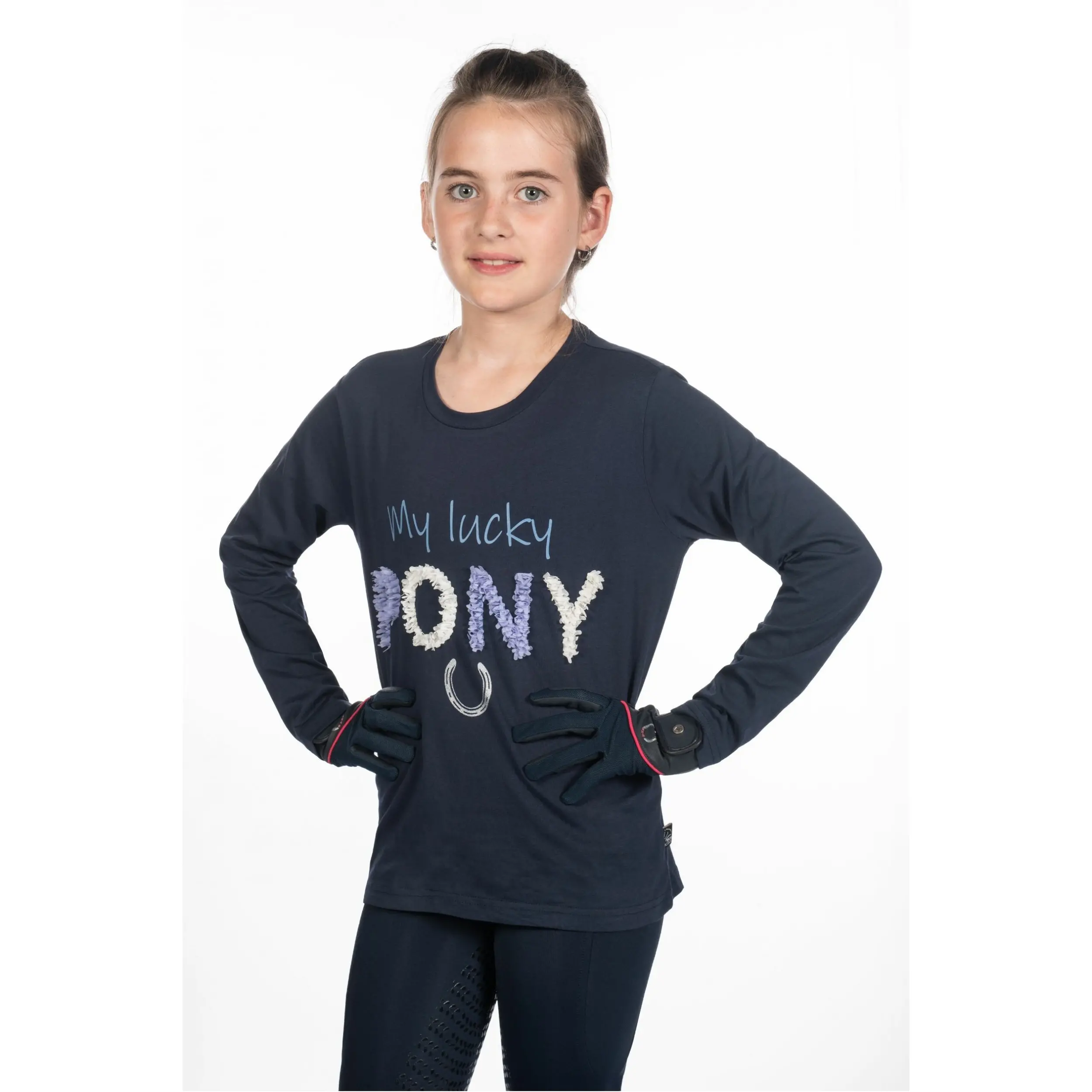 Kinder Langarmshirt AYMEE dunkelblau