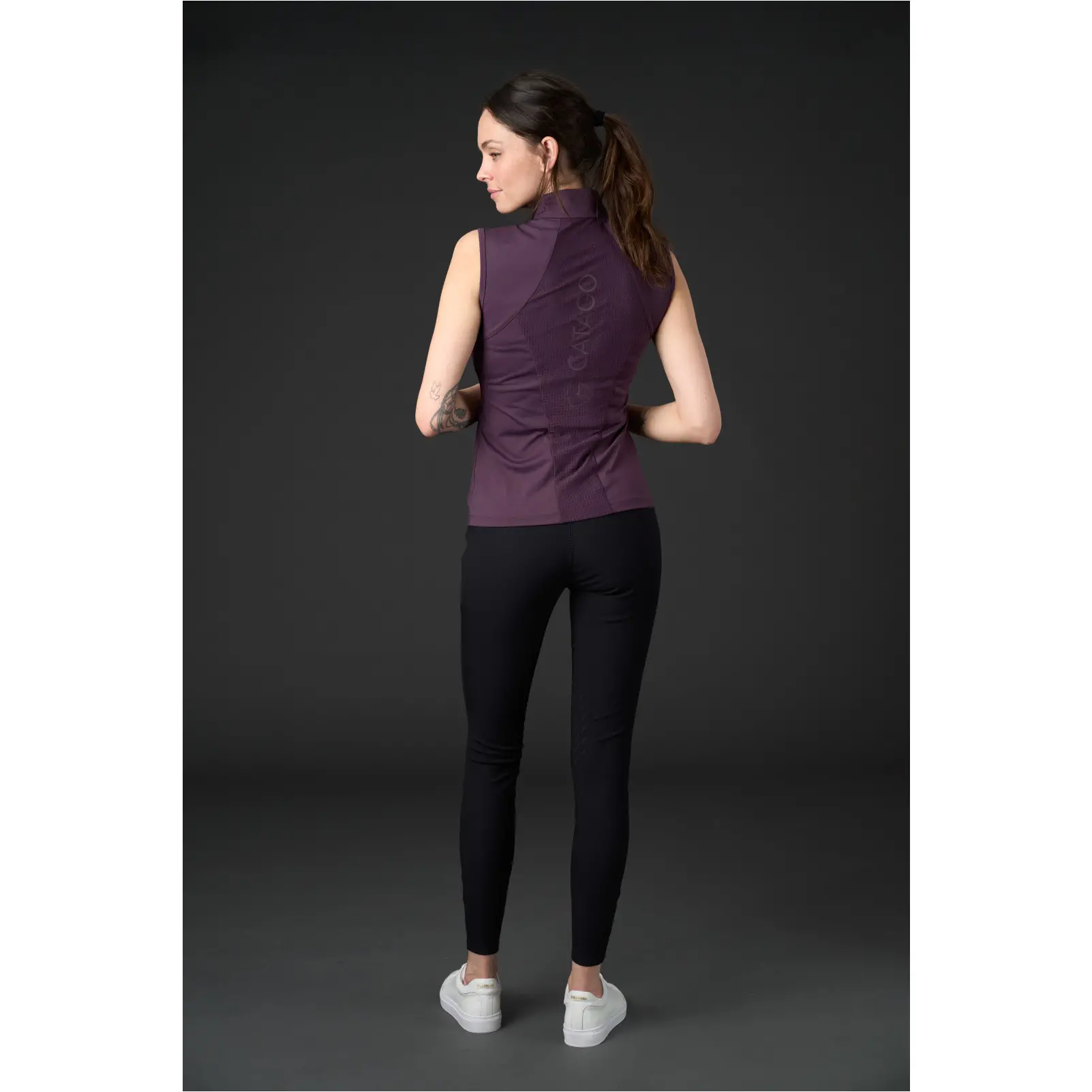 Damen Turniershirt Ärmellos TEODORA plum perfect