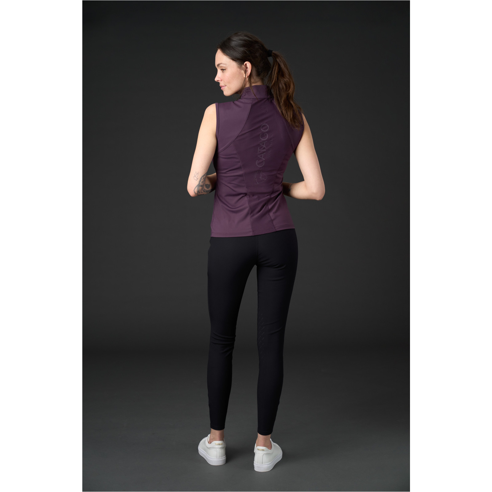 Damen Turniershirt Ärmellos TEODORA plum perfect