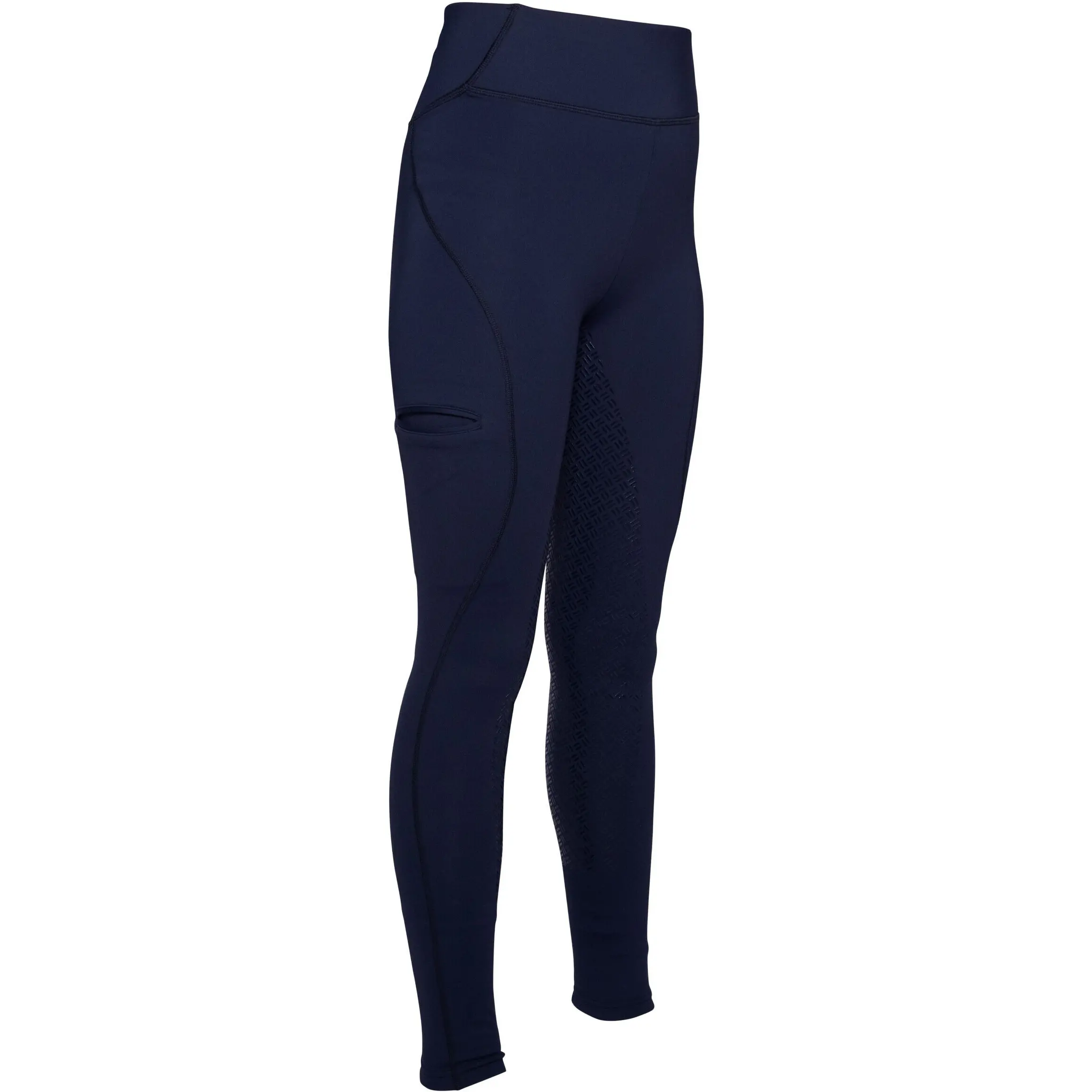 Winter Damen Reitleggings Silikon Vollbesatz RIO dunkelblau
