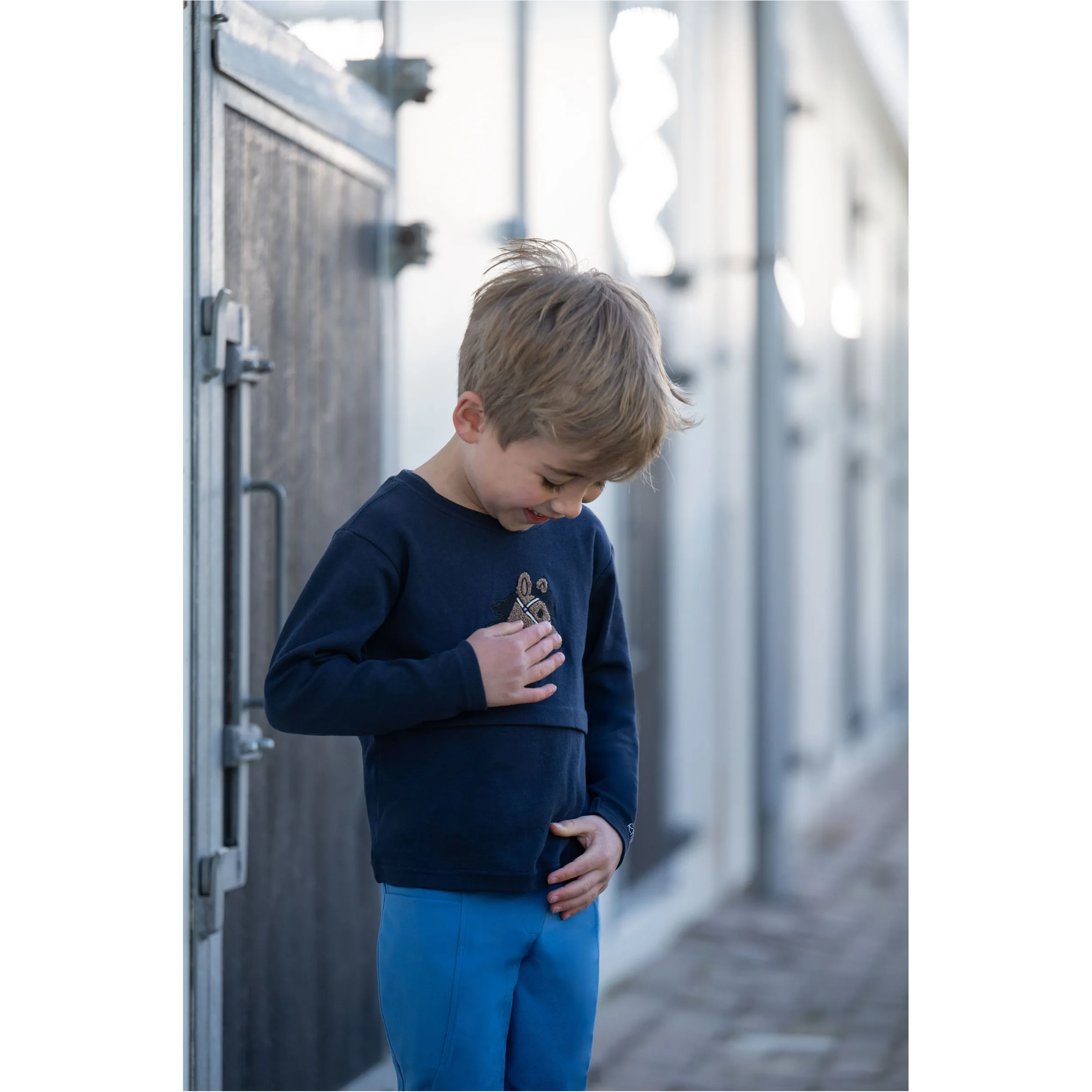 Kinder Langarmshirt MIA dunkelblau