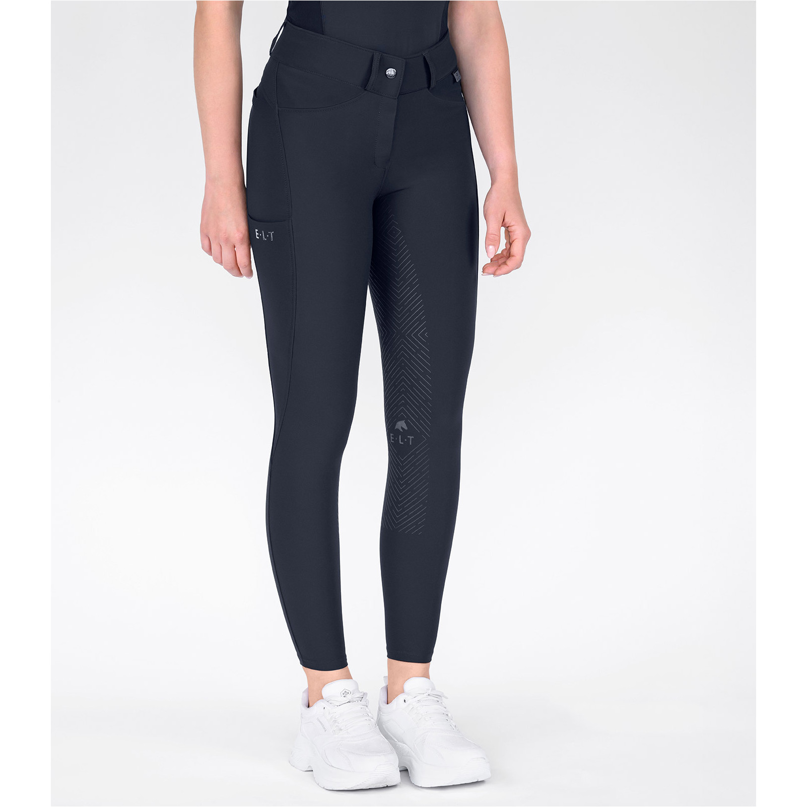 Kinder Reithose Silikon Vollbesatz COMFORT RIDE tiefblau