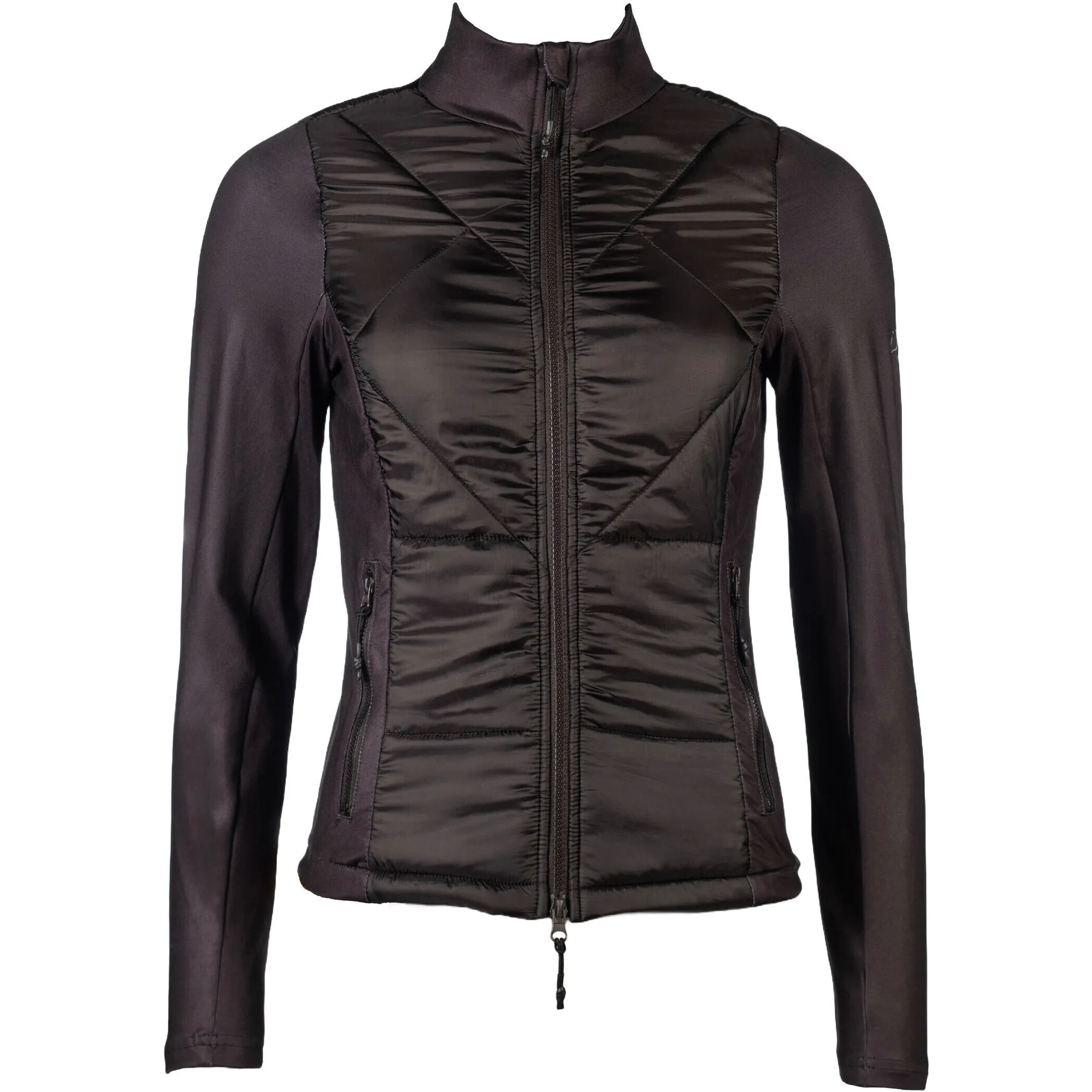 Damen Jersey-/Nylonjacke PRAG II STYLE dunkelbraun