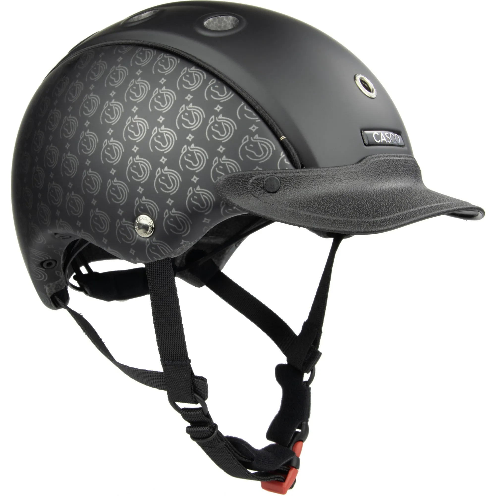 Kinder Reit-, Fahrrad- und Skihelm CHOICE Starlit schwarz print S (52-56cm)