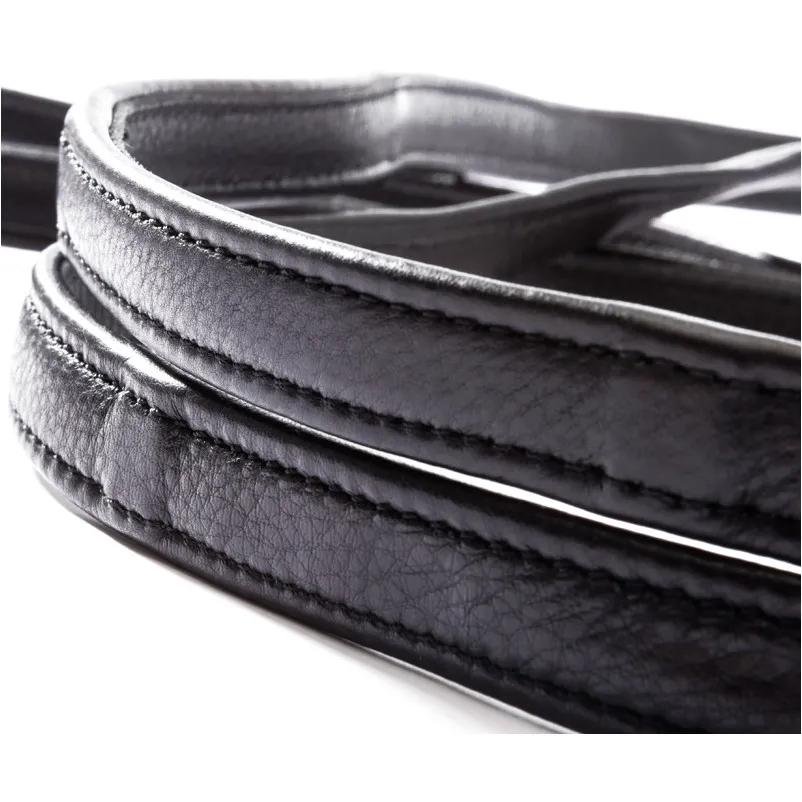 Softleder Zügel 5 Stege schwarz 16mm