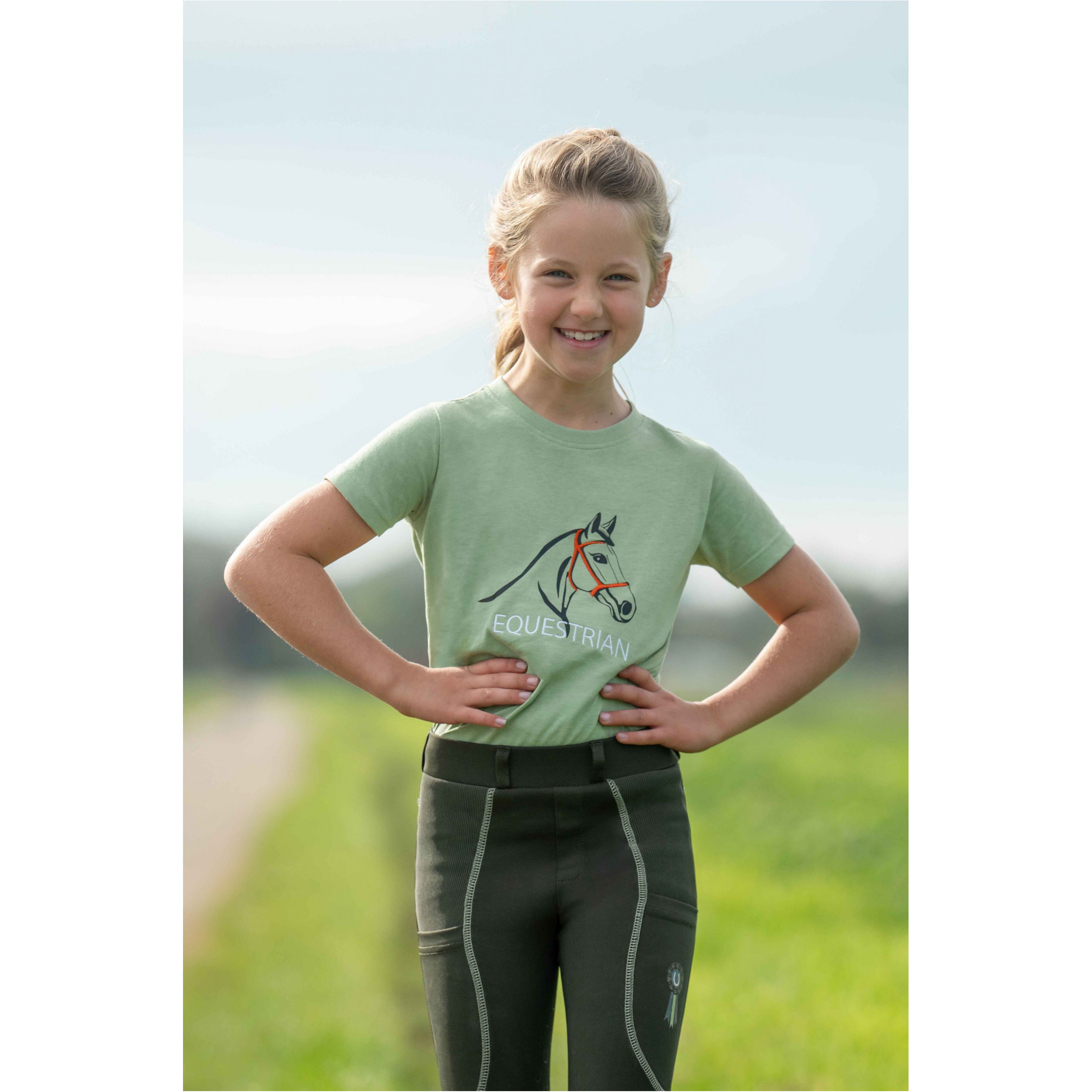 Kinder T-Shirt GRACE jade