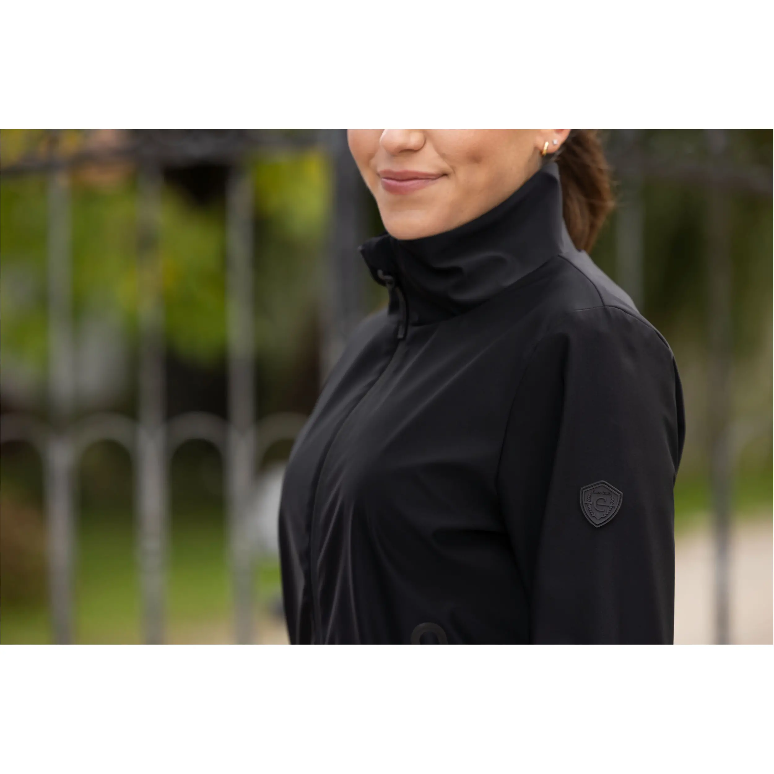 Damen Blousonjacke schwarz