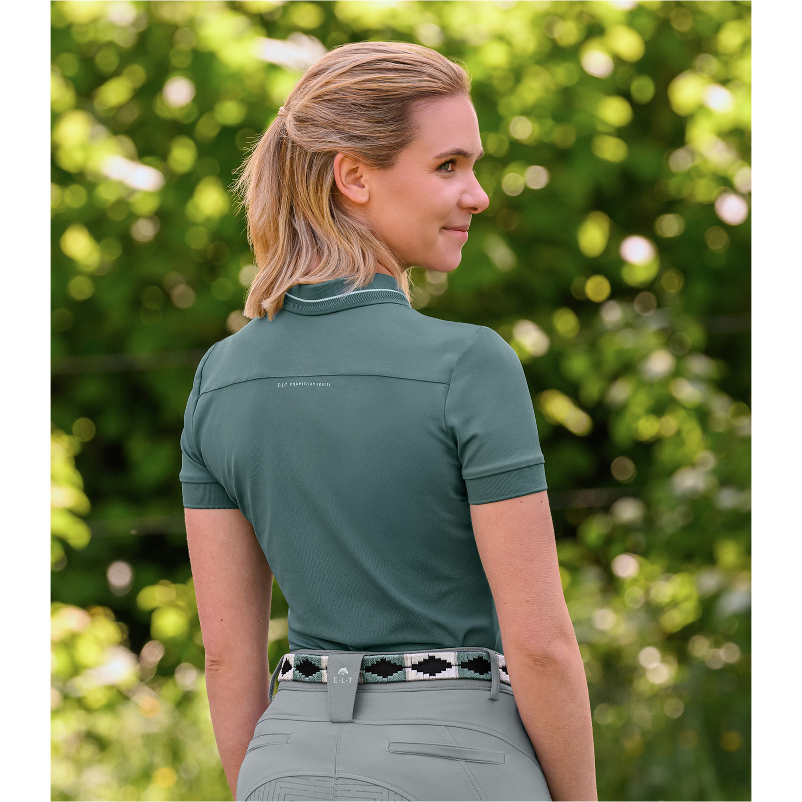 Damen Funktions-Poloshirt PRAG piniengrün