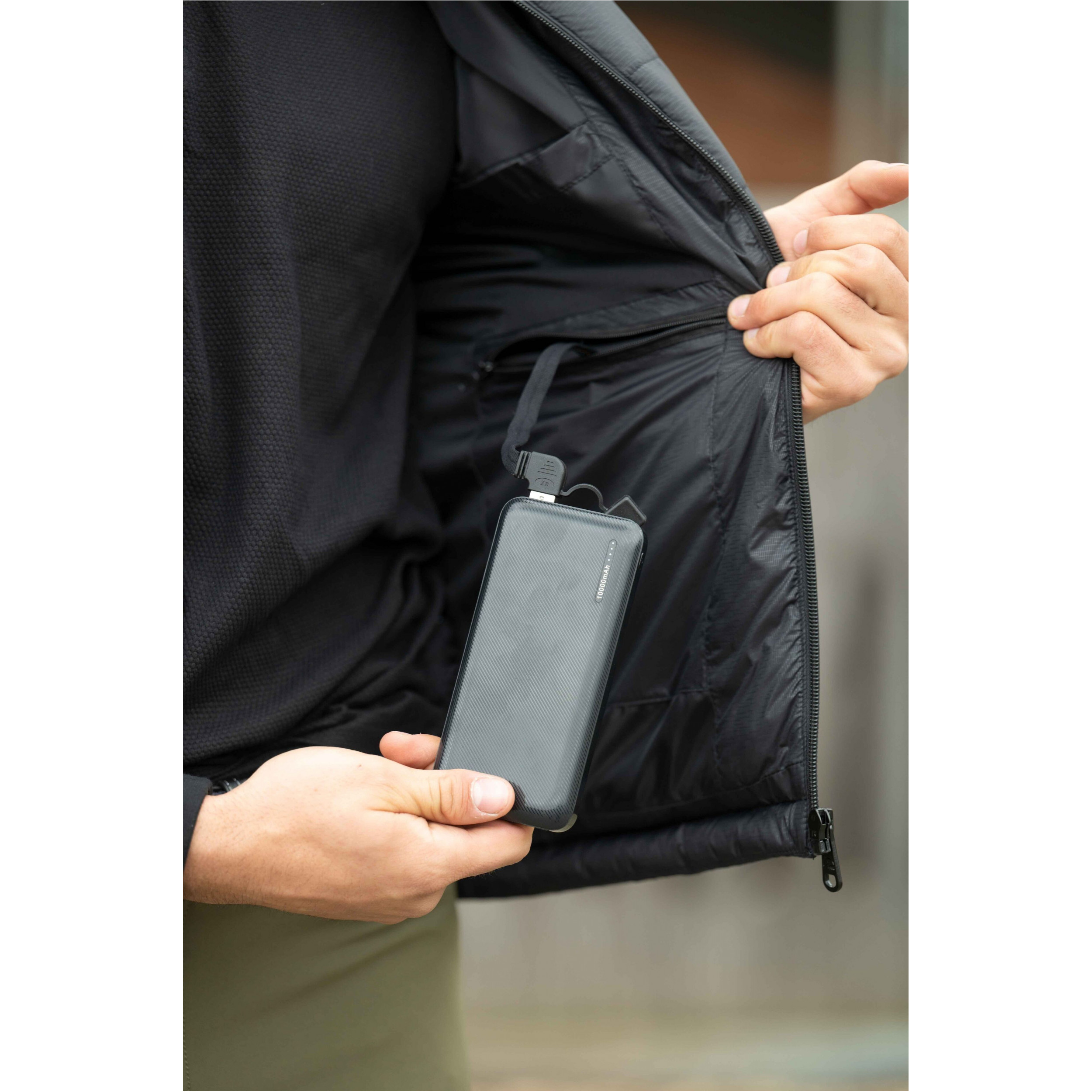 Winter Herren Heizweste HEAT CONTROL STYLE schwarz