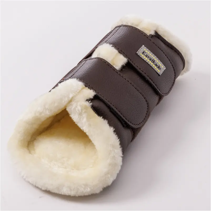 Gamaschen mit Kunstfell (2er Set) ANATOMIC Vegan braun/beige