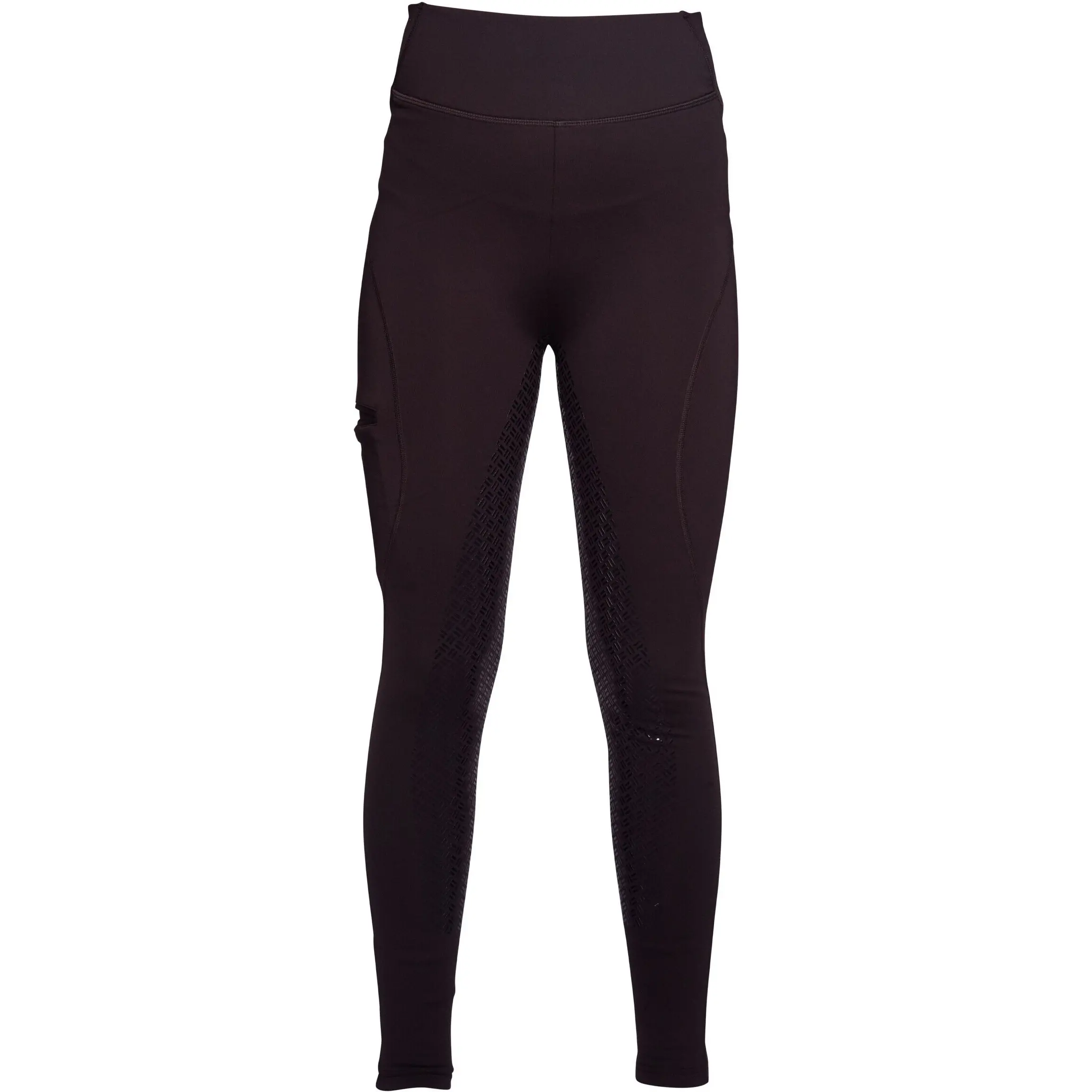 Winter Damen Reitleggings Silikon Vollbesatz RIO dunkelbraun