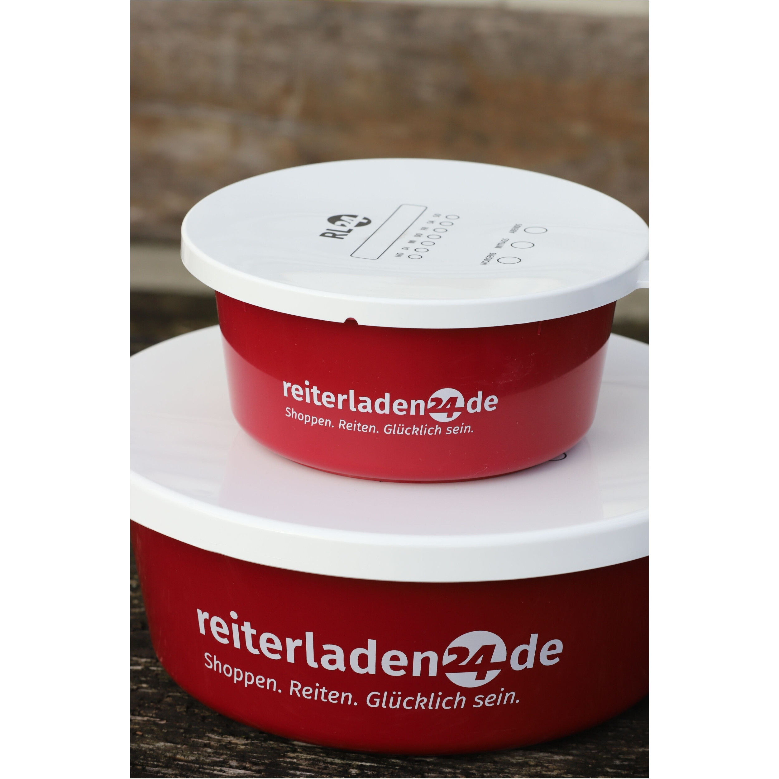 Müslischale mit Deckel signalviolett