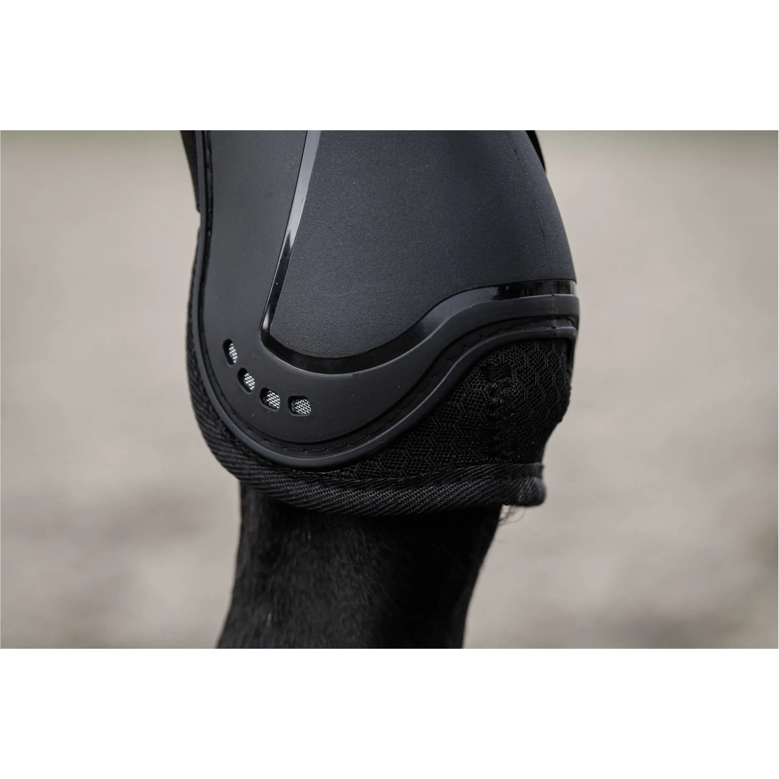 Gamaschen und Streichkappen Set Je t'aime schwarz Vollblut/Warmblut