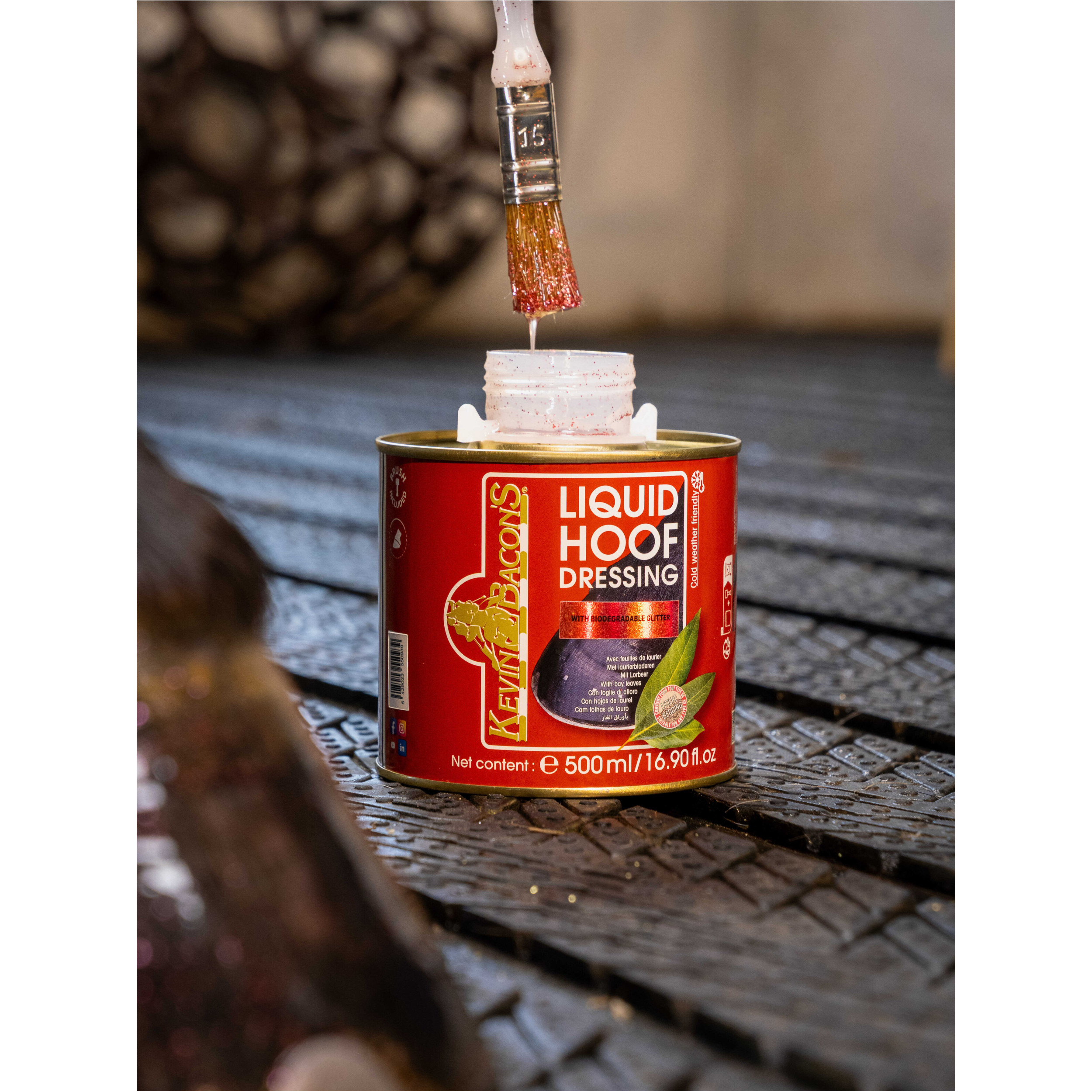 Huföl mit rosa Glitzer HOOF DRESSING