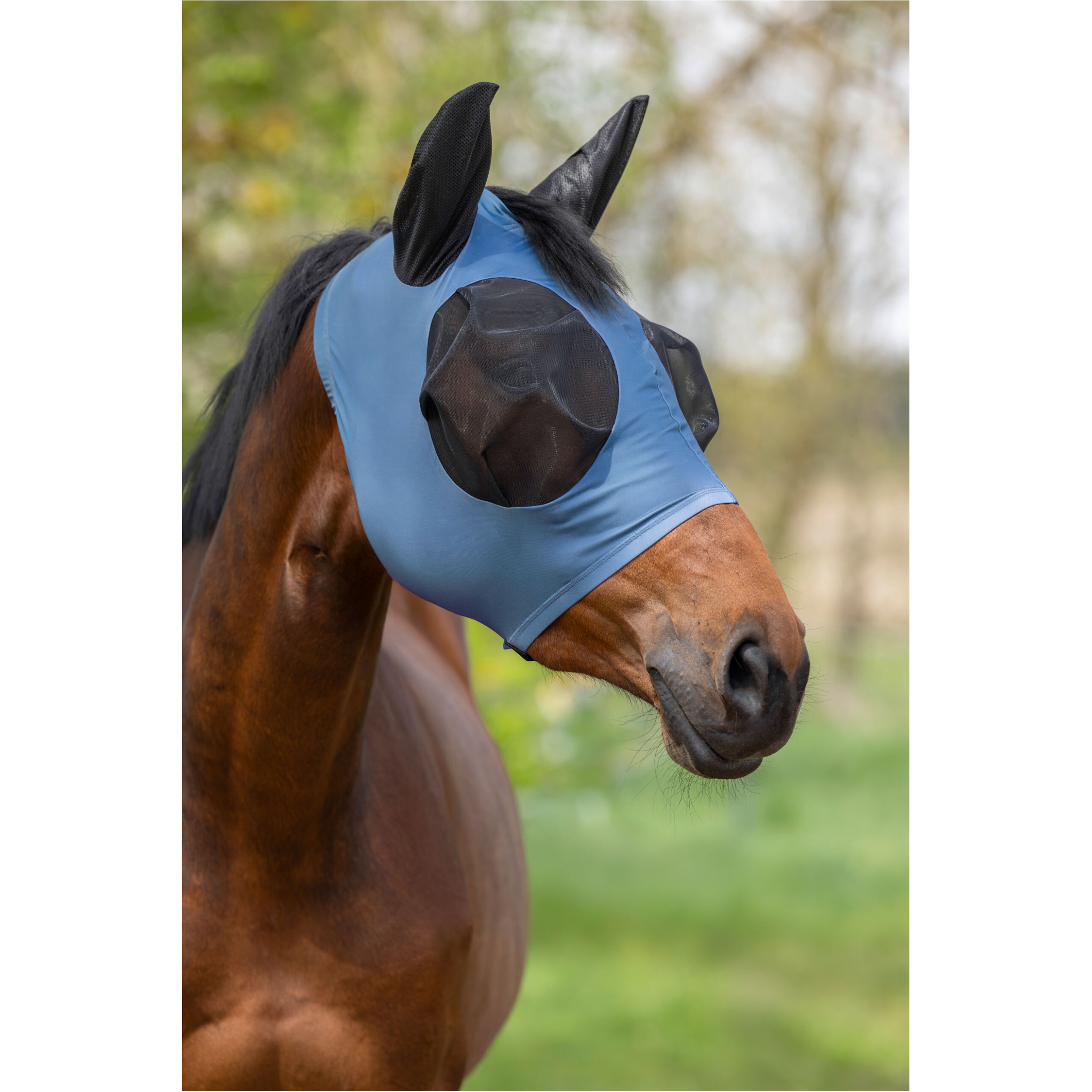 Fliegenmaske FinoStretch Zipper F/S 2026 smoked blue Fliegenmaske FinoStretch Zipper F/S 2026 smoked blue