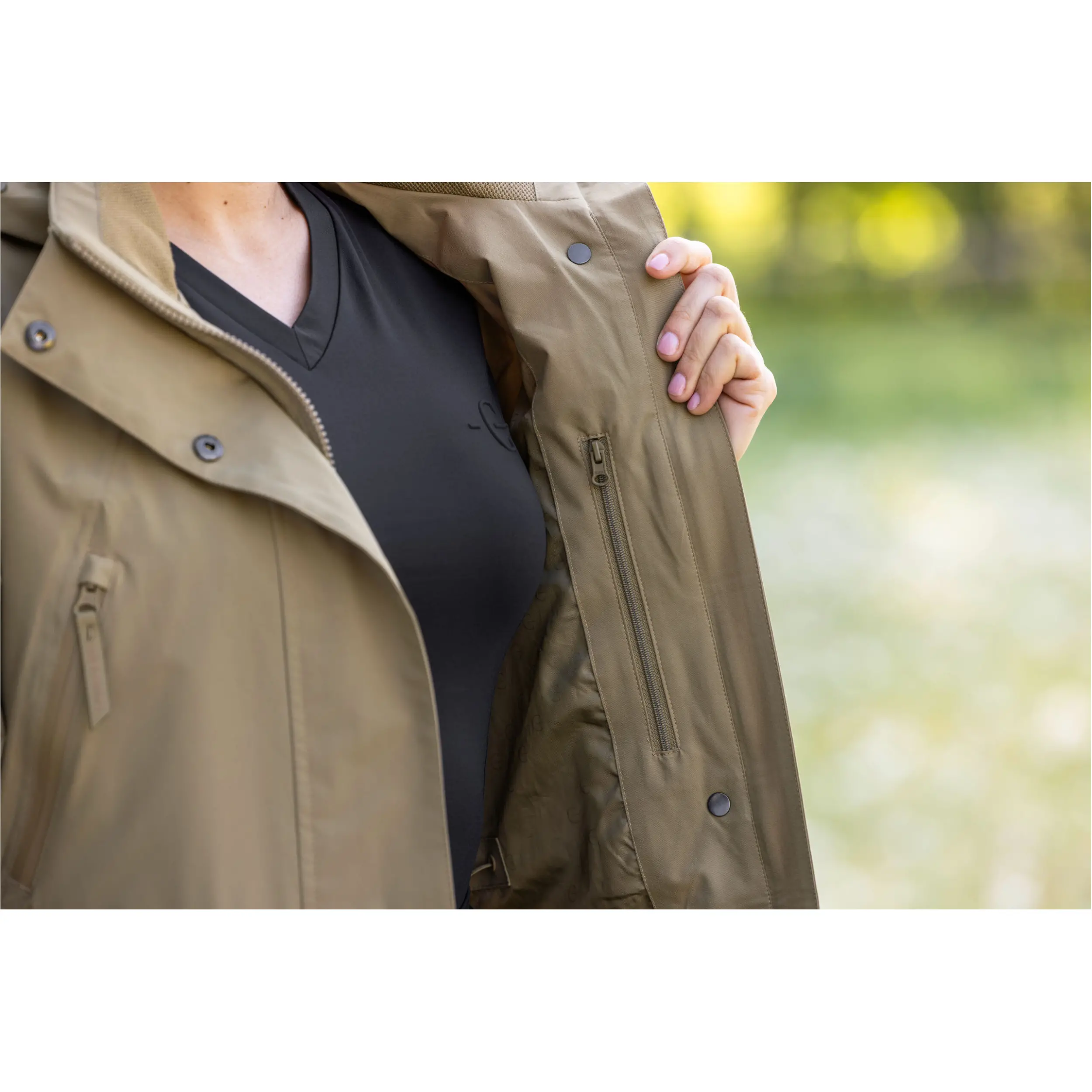 Damen Regenmantel F/S 2026 walnut