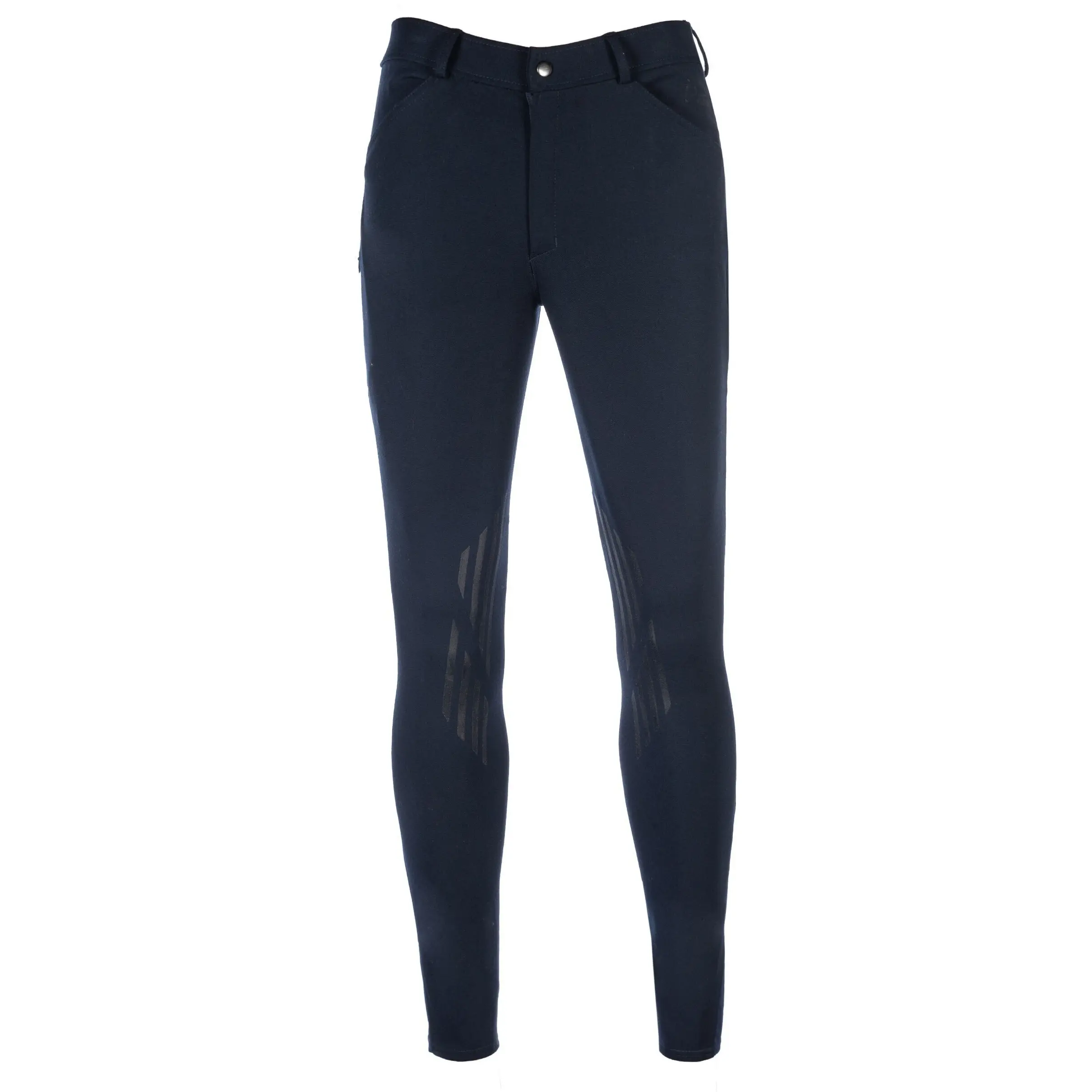 Herren Reithose Silikon Kniebesatz JAMES dunkelblau