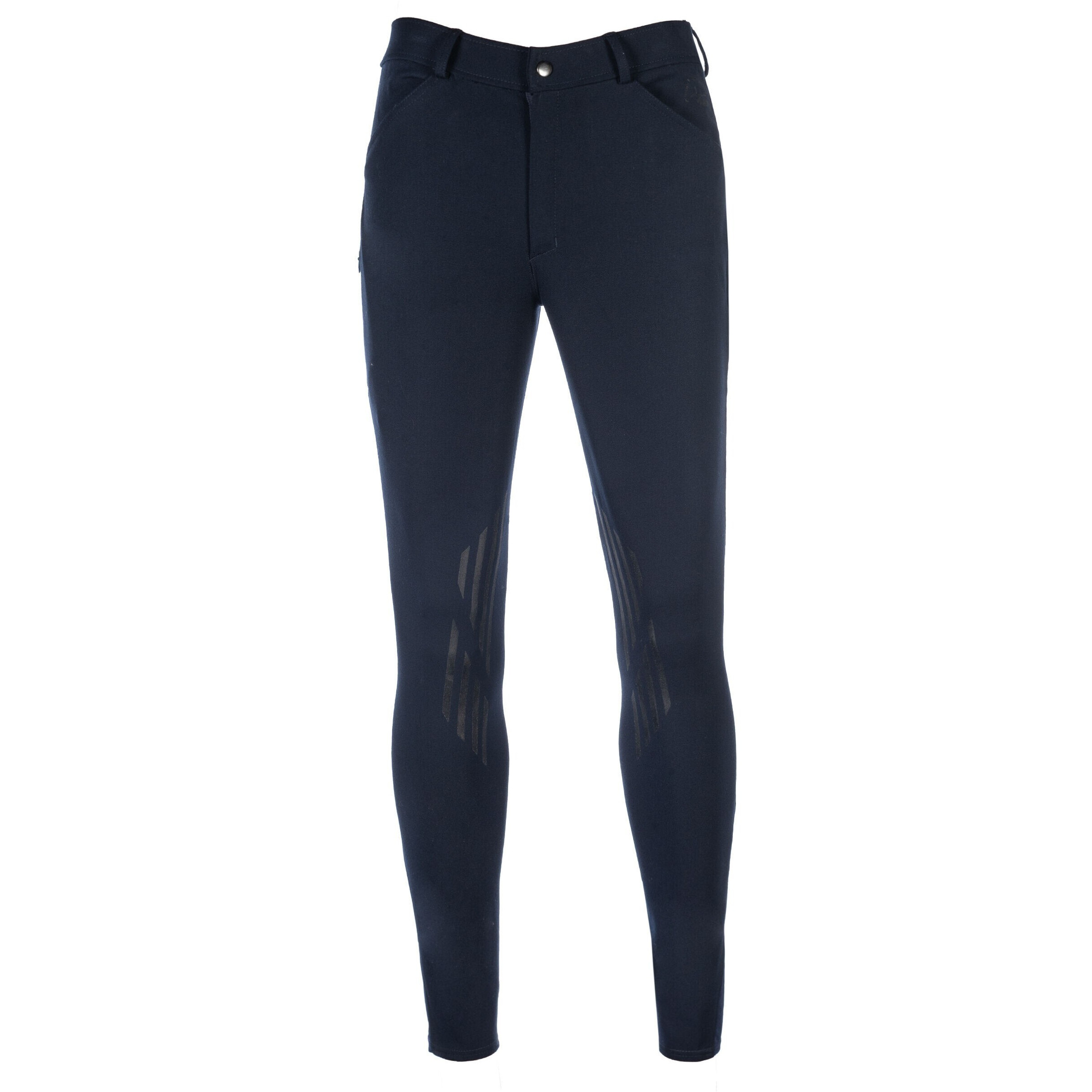 Herren Reithose Silikon Kniebesatz JAMES dunkelblau