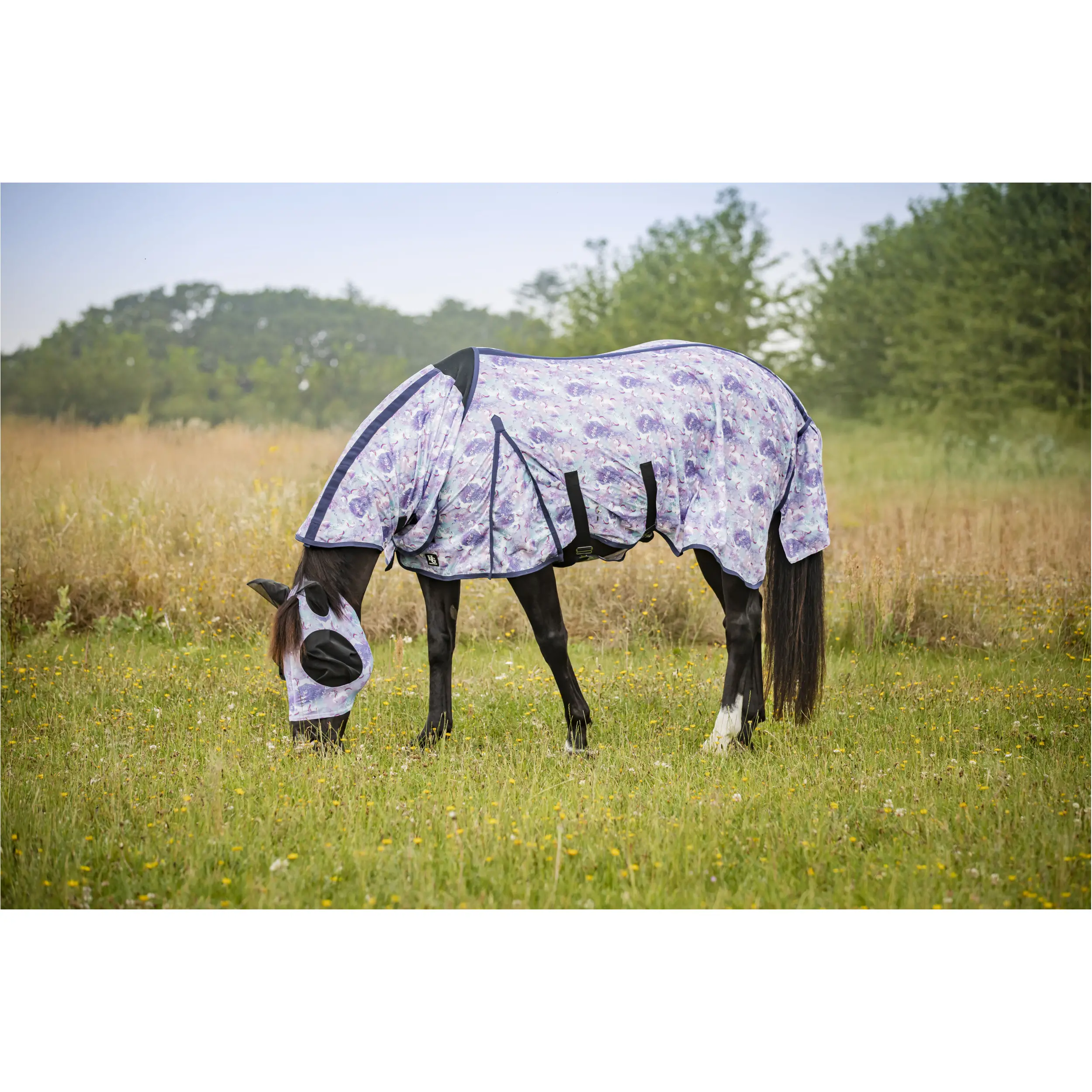 Fliegendecke mit Halsteil UNICORN aster purple