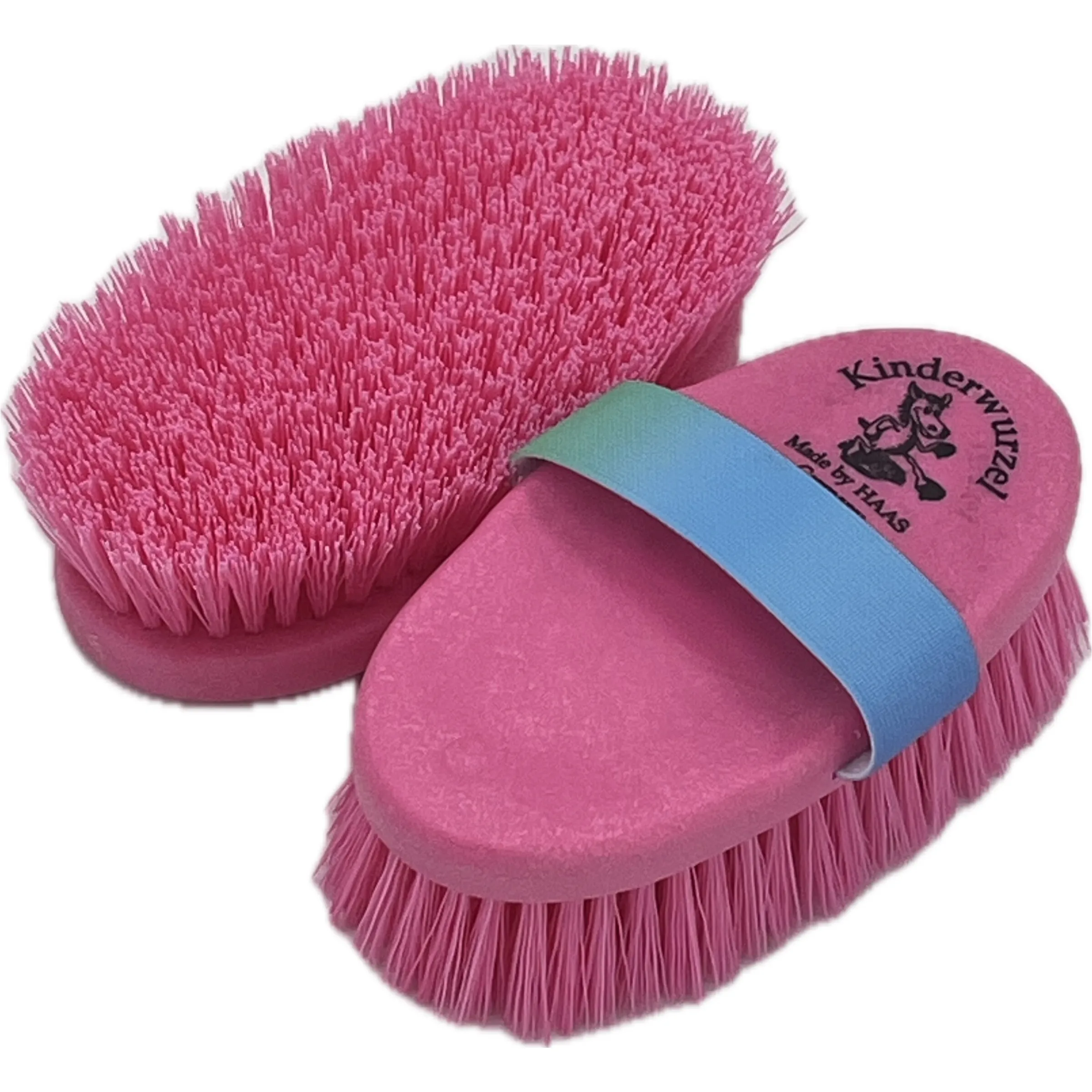 Kinder Kardätsche KINDERWURZEL mit Regenbogenhandschlaufe pink