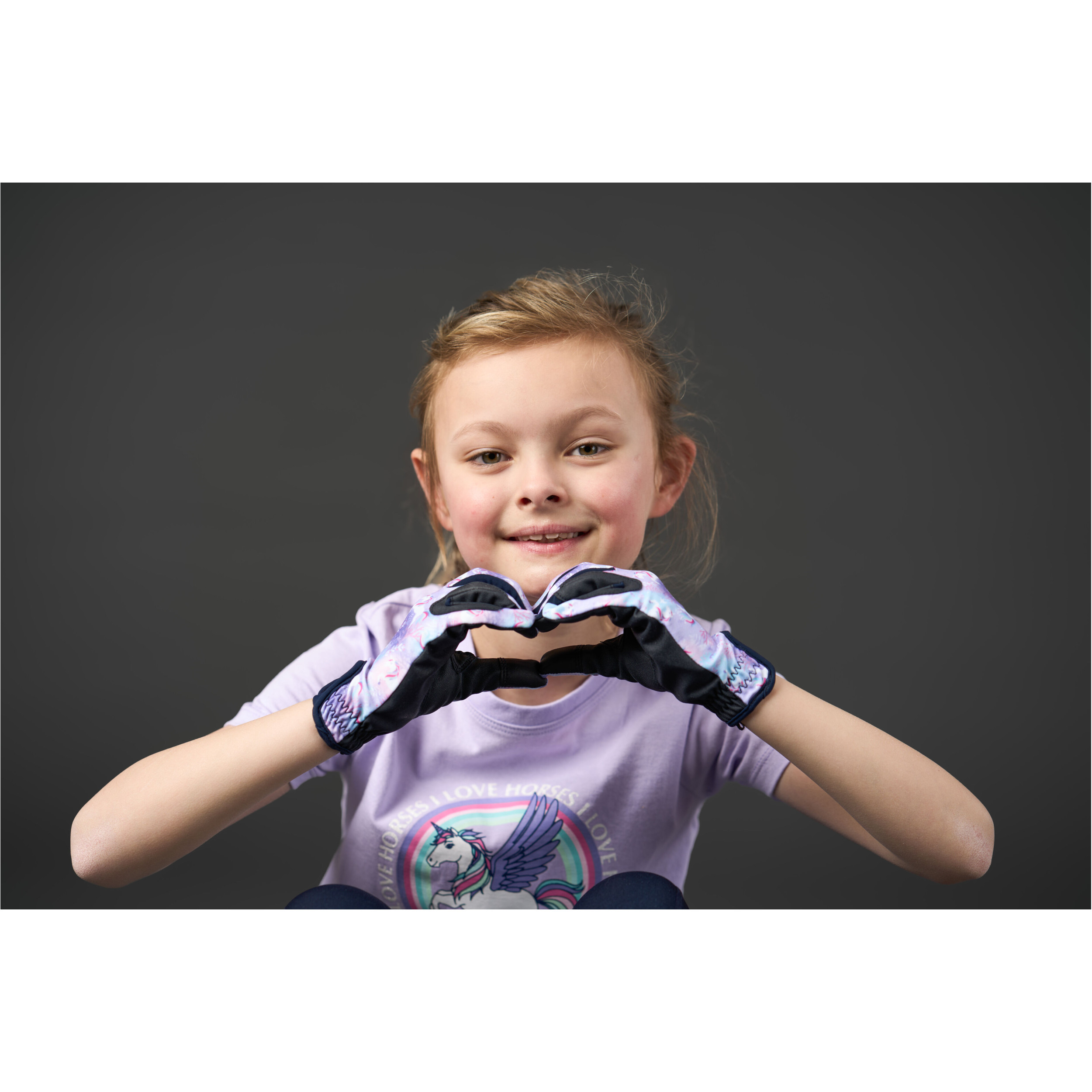 Kinder Reithandschuhe ARLO lavender