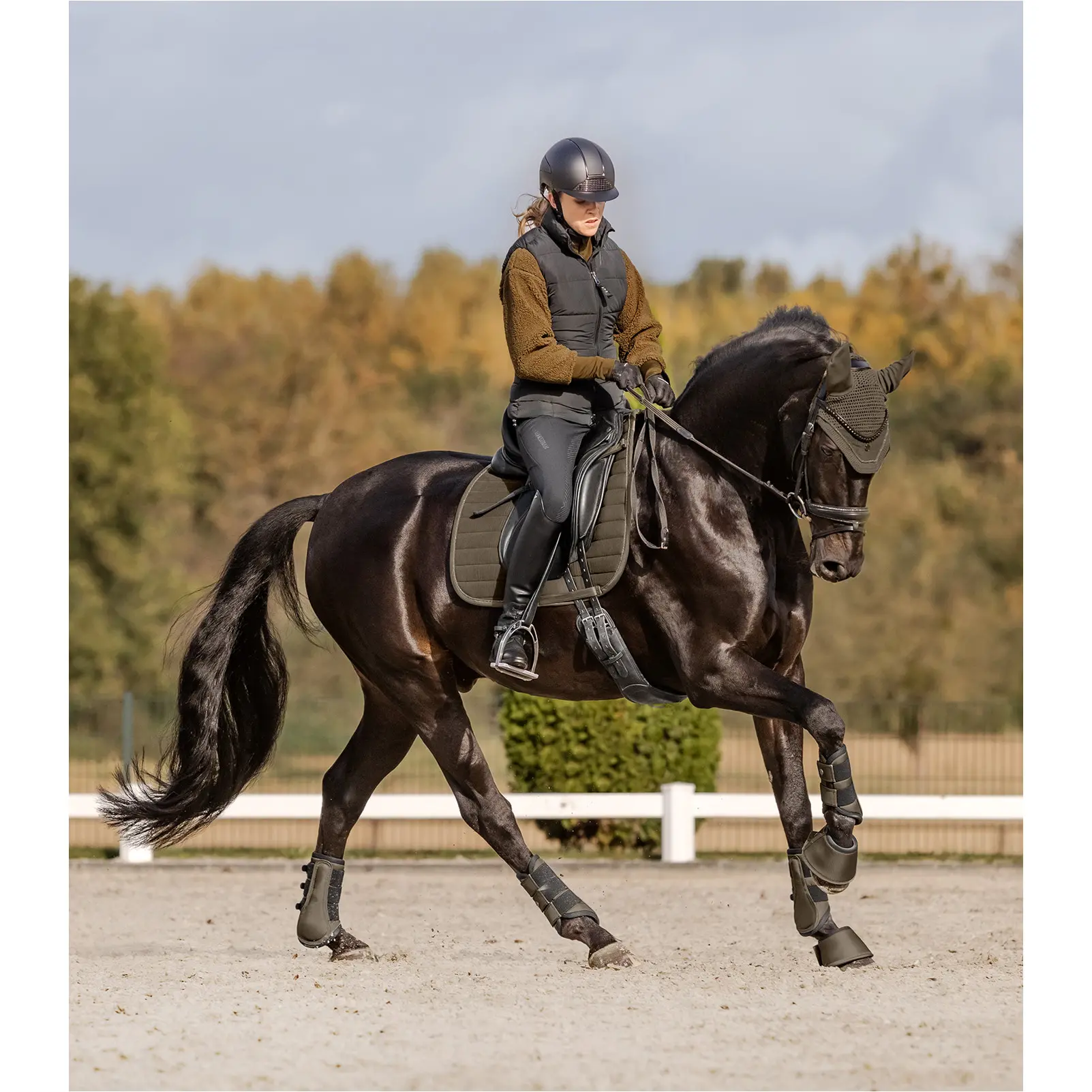 Dressurgamaschen 1680D COMFORT FIT grünbraun Dressurgamaschen 1680D COMFORT FIT grünbraun