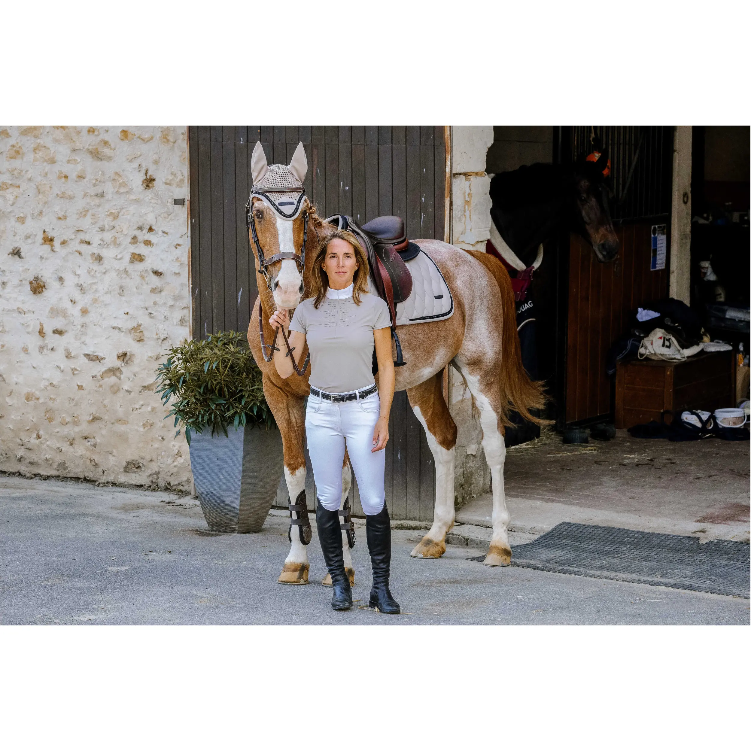 Damen Turnierpolo EK-SUZANNE taupe