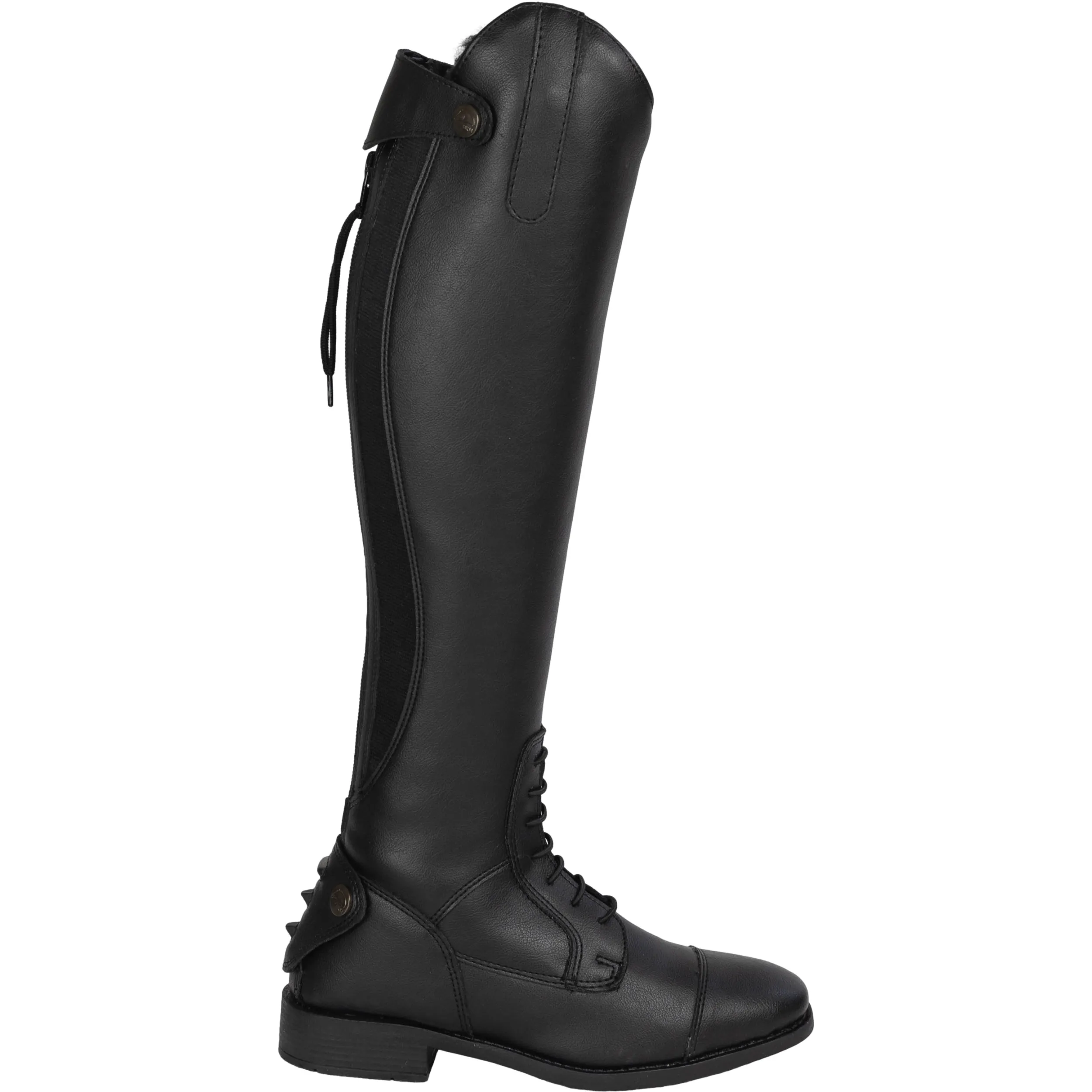 Winter Damen Reitstiefel CALGARY Kunstleder schwarz - Posten