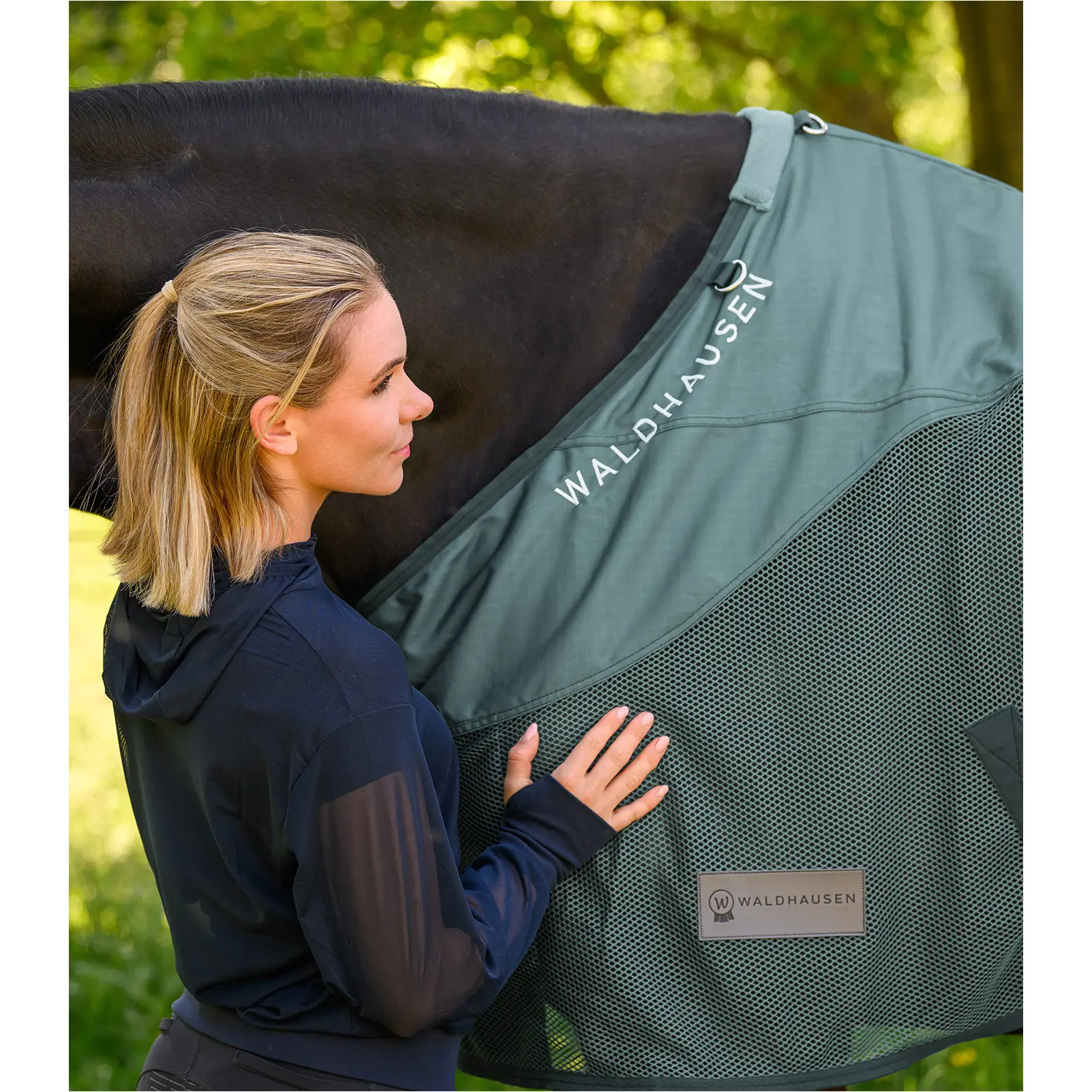 Regen-Fliegendecke COMFORT piniengrün