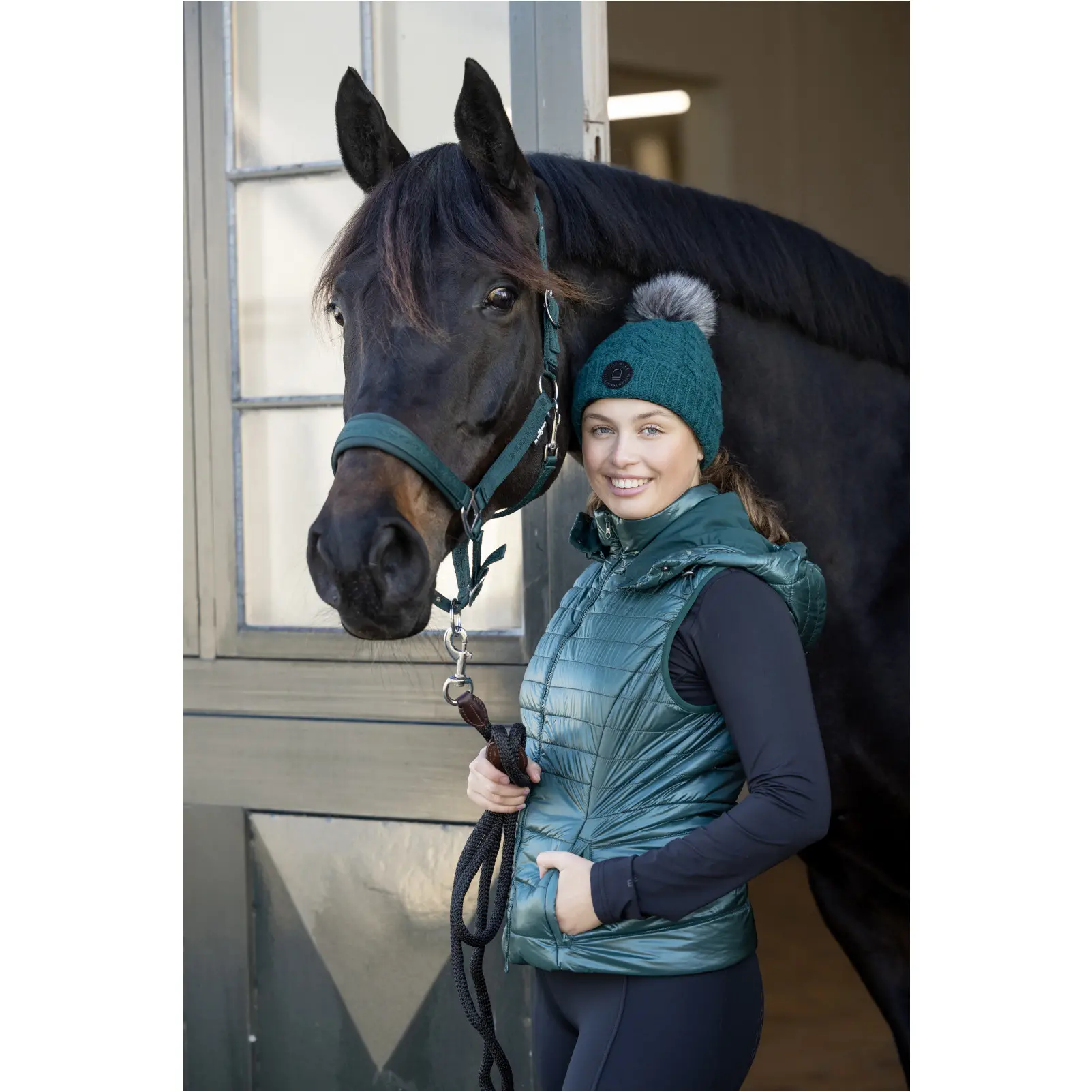 Damen Reitweste mit Kapuze VALENCIA ponderosa pine Damen Reitweste mit Kapuze VALENCIA ponderosa pine