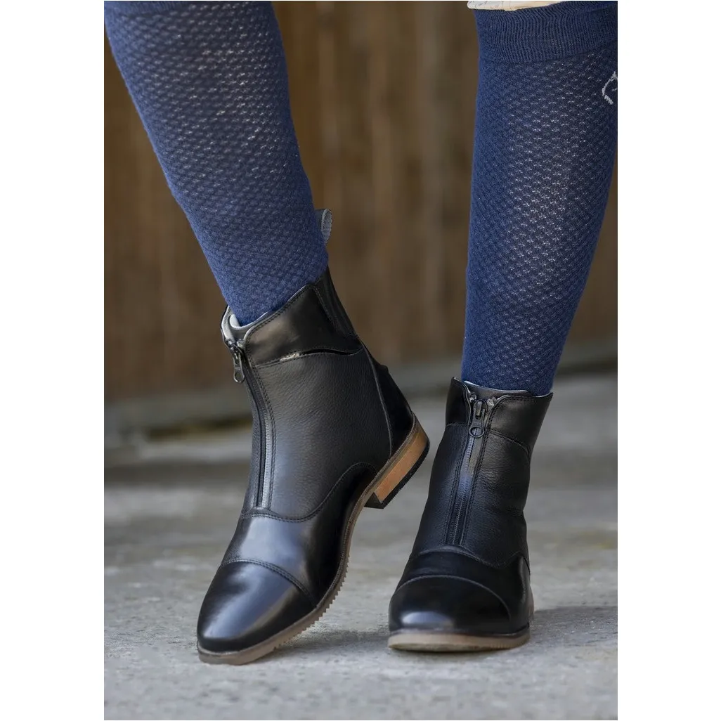 Damen Reitstiefeletten WAVY Echtleder schwarz