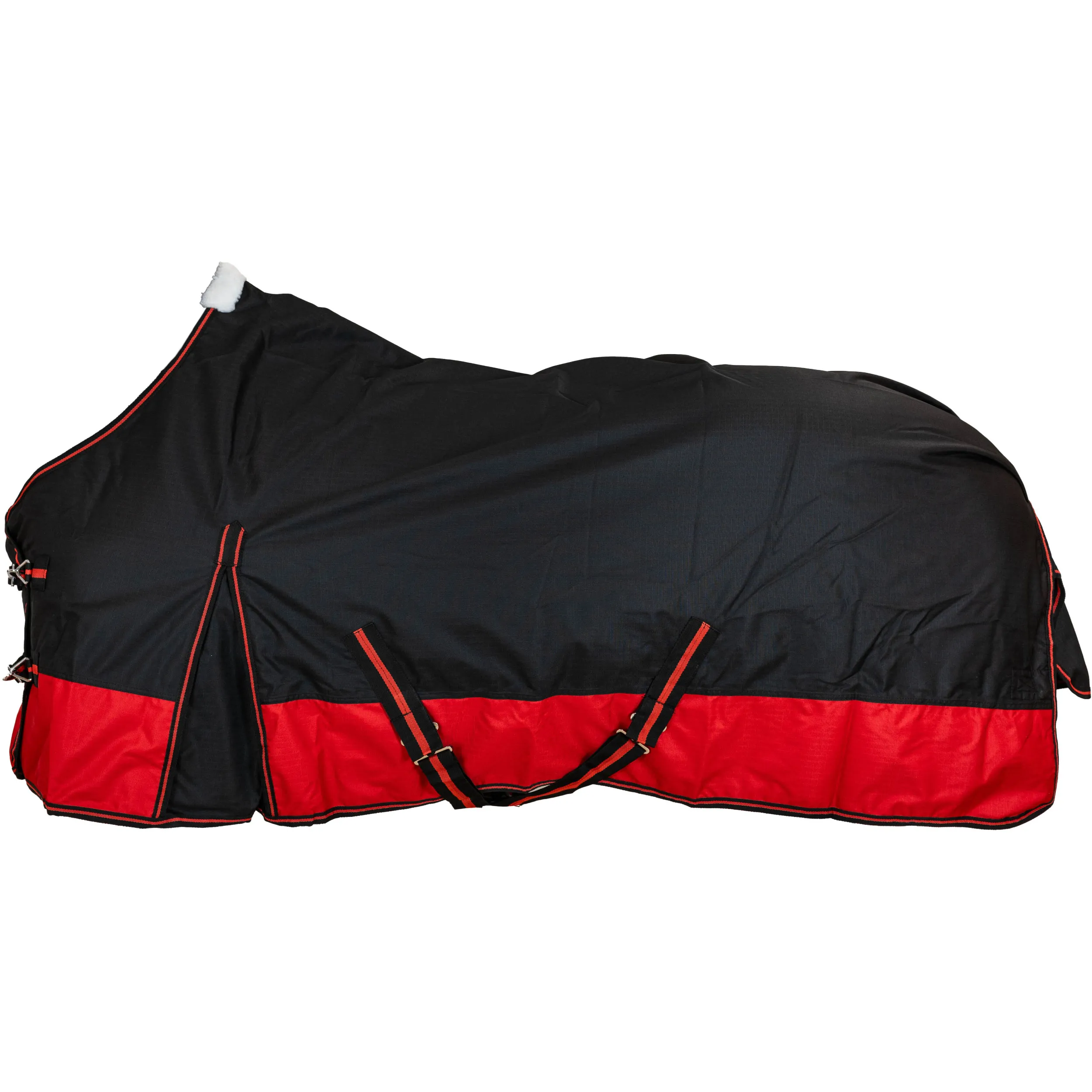 Winterdecke 100g Füllung 600D BASICLINE schwarz/rot