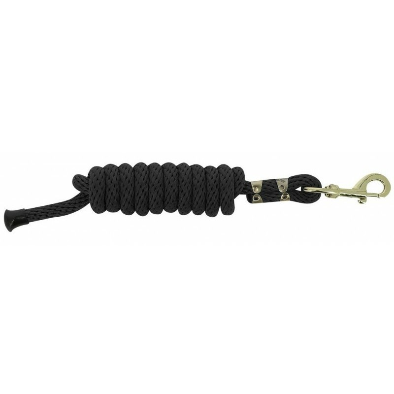 Anbindestrick mit Karabiner schwarz Anbindestrick mit Karabiner schwarz
