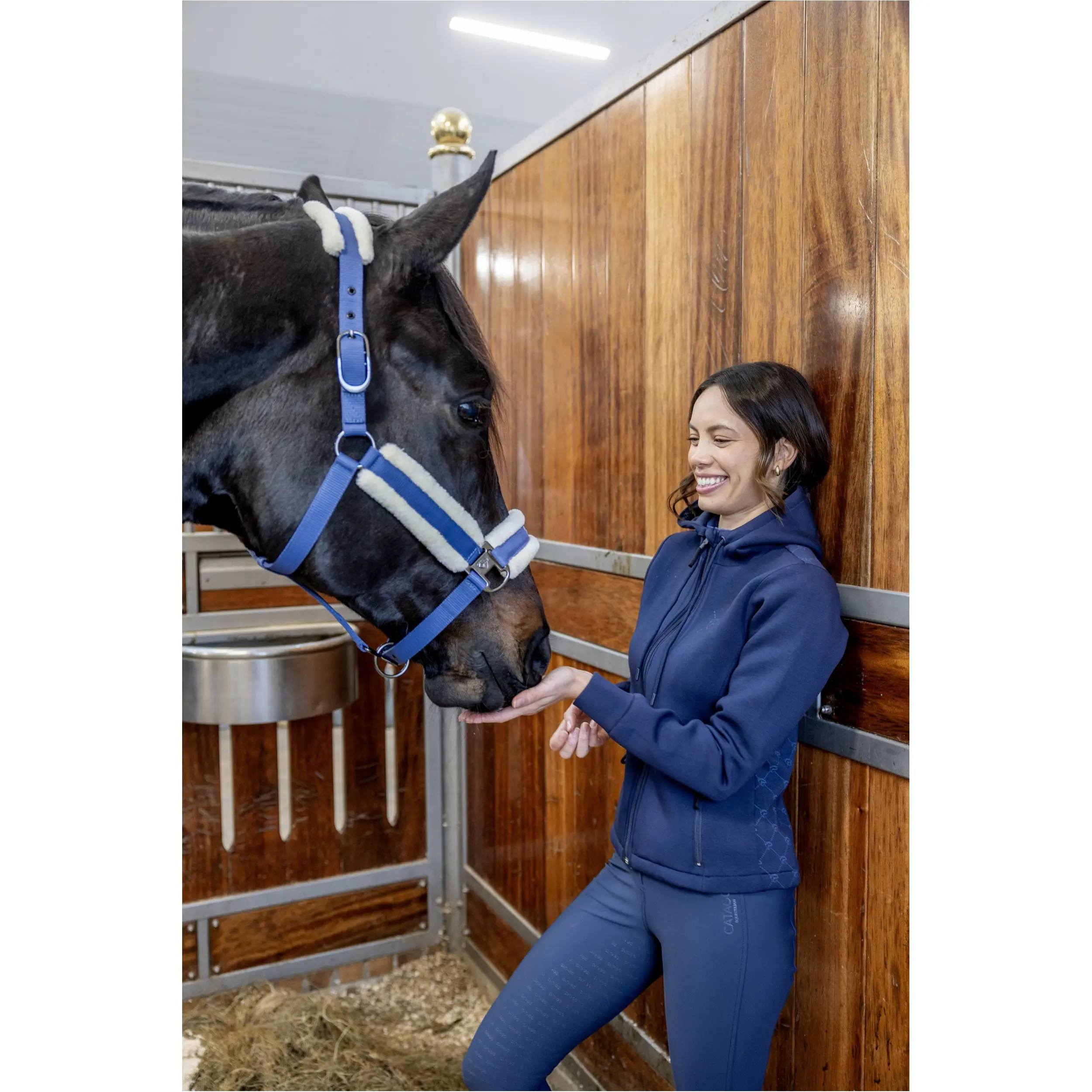 Halfter mit Kunstfell TRACE crown blue Halfter mit Kunstfell TRACE crown blue