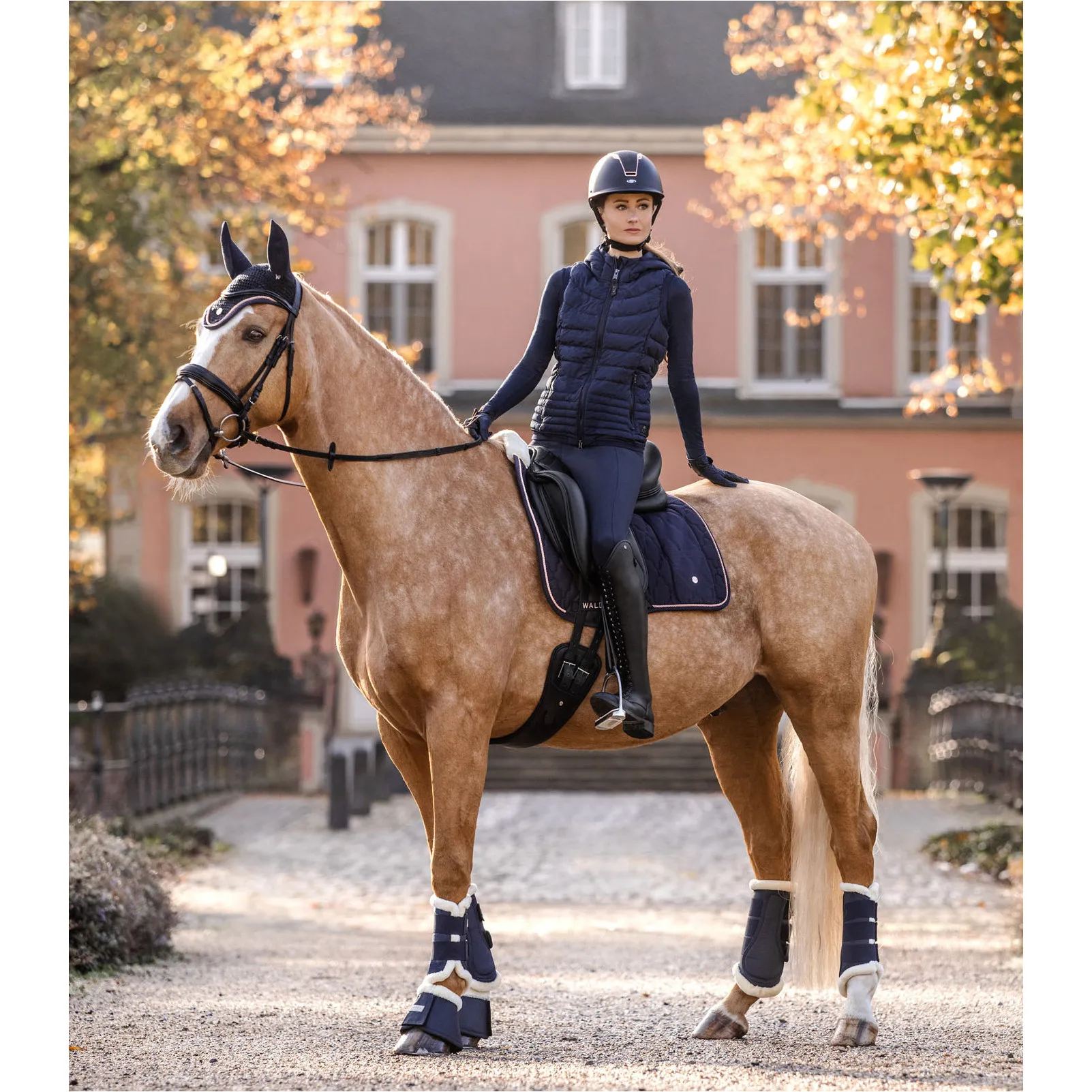 Hufglocken COMFORT FUR nachtblau/natur