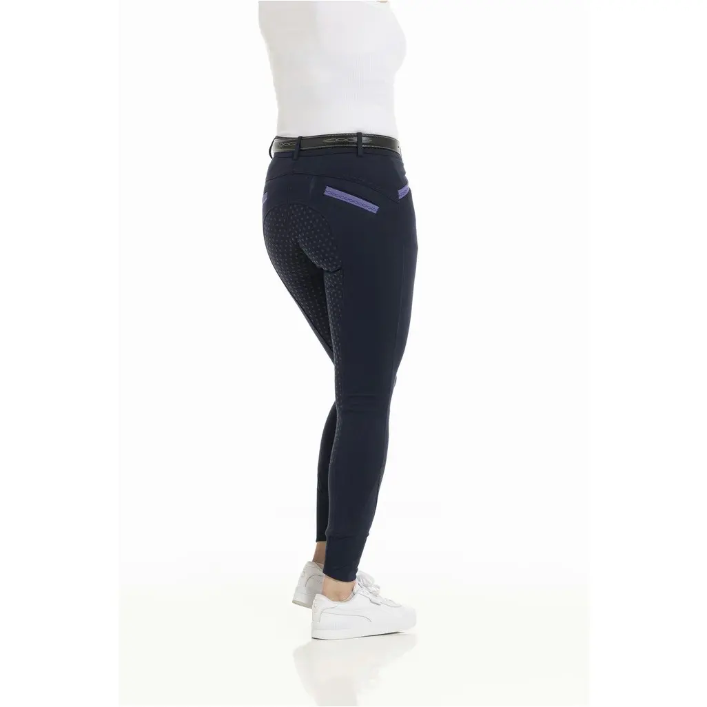 Damen Reithose Silikon Vollbesatz KYLIE marineblau