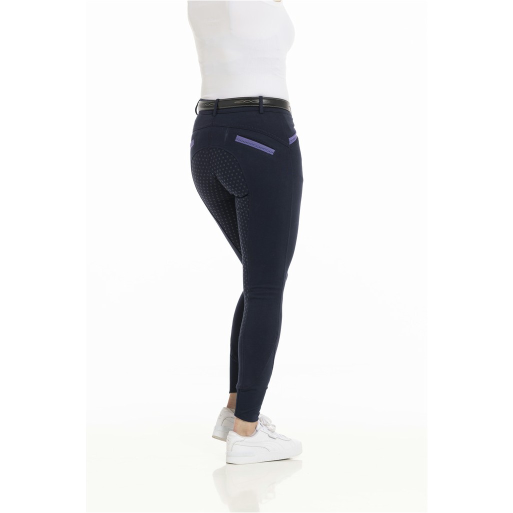 Damen Reithose Silikon Vollbesatz KYLIE marineblau