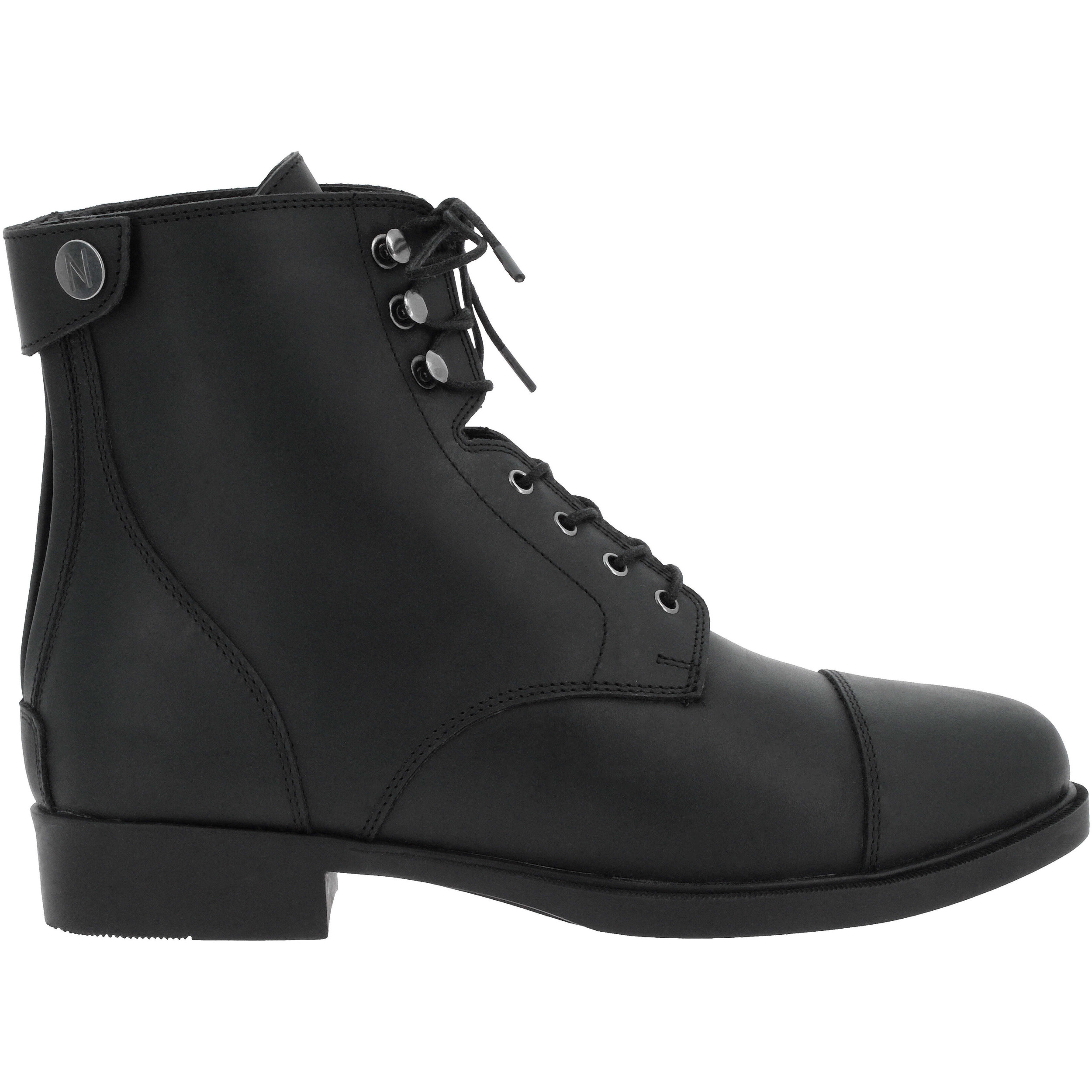 Reitstiefeletten mit Schnürsenkel & Zip NÎMES Echtleder schwarz Reitstiefeletten mit Schnürsenkel & Zip NÎMES Echtleder schwarz