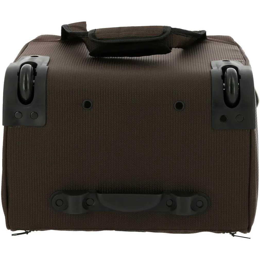 Putztasche mit Rollen braun Putztasche mit Rollen braun