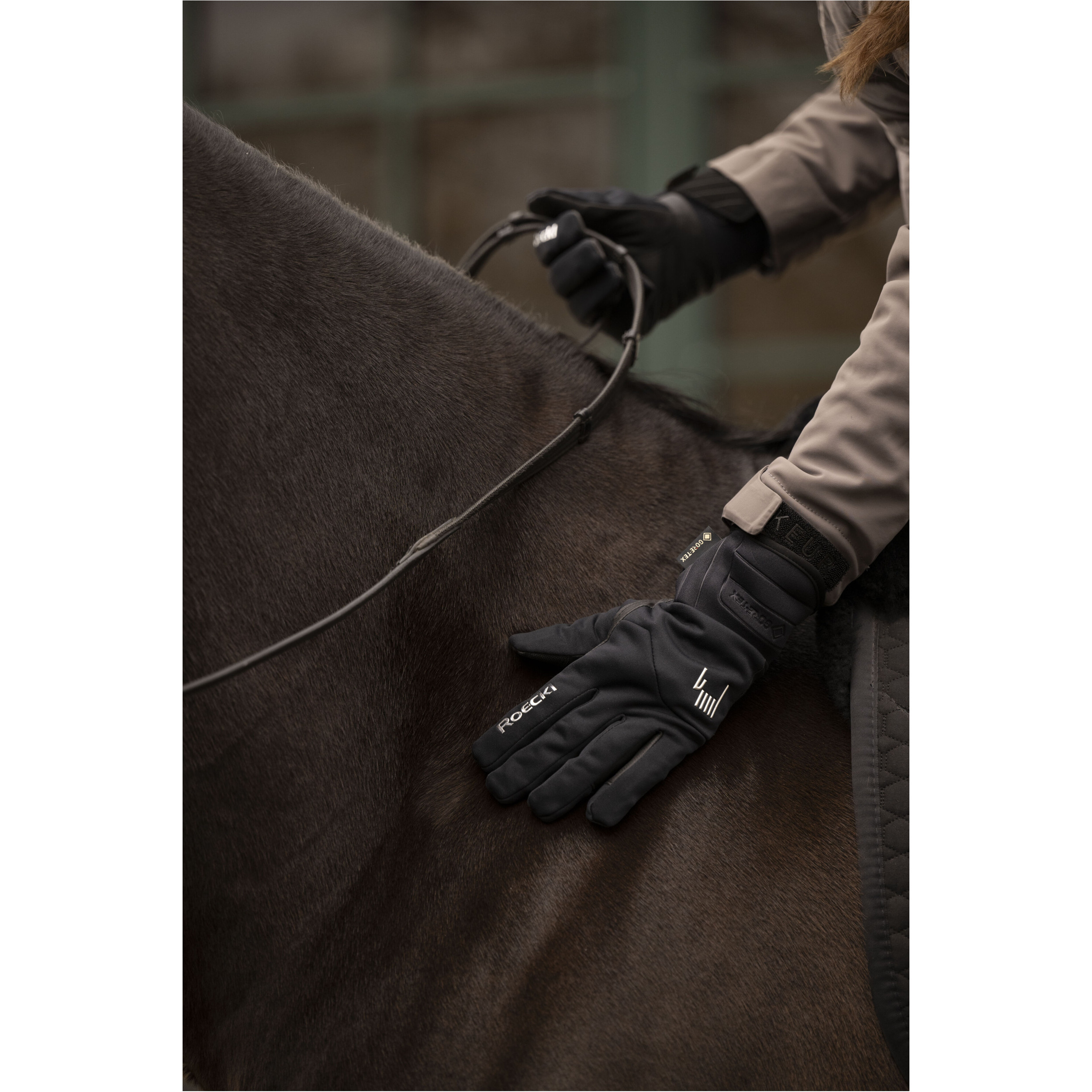 Winter Reithandschuhe WOLDA GTX schwarz