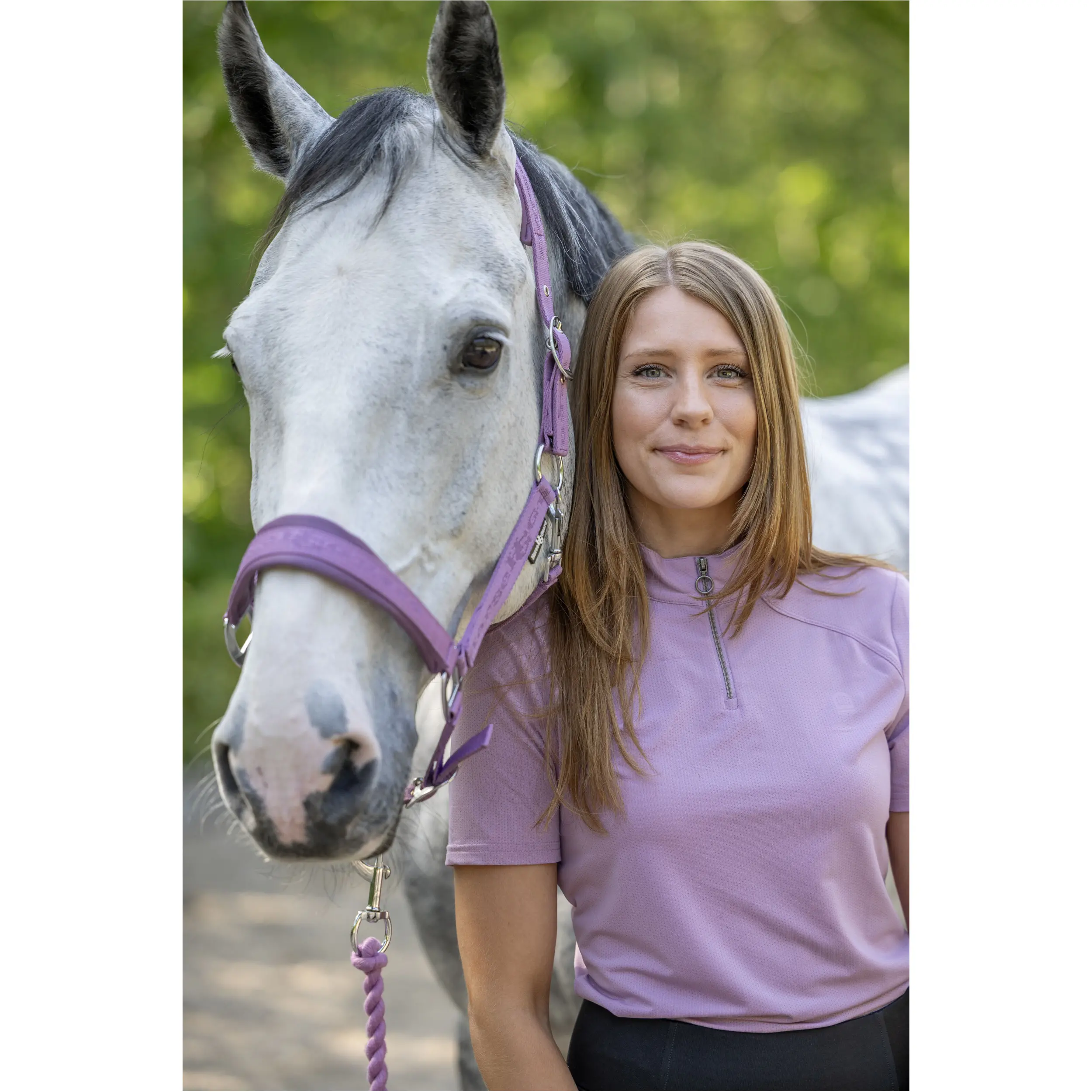 Damen Turniershirt Half-zip HASTY lavender