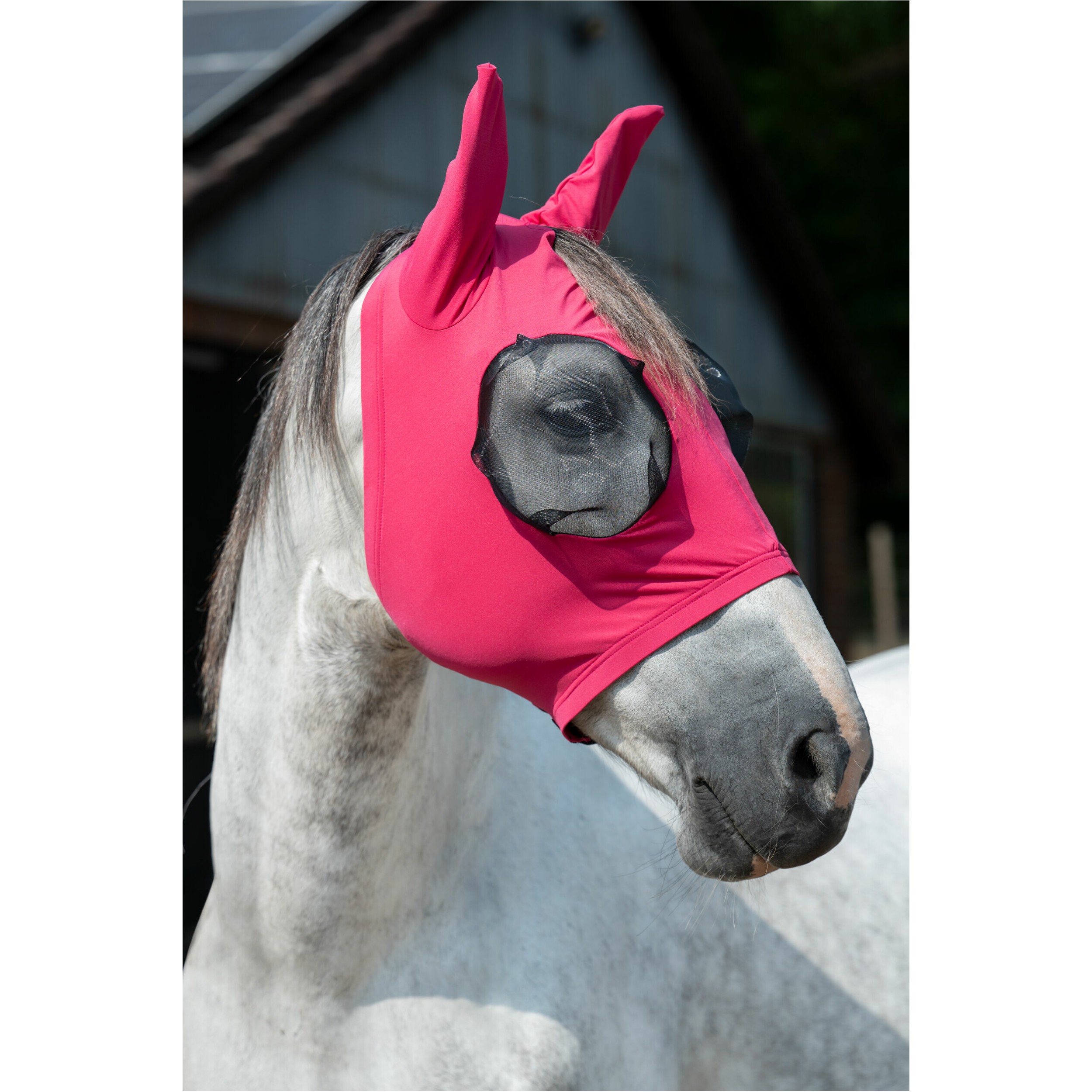 Fliegenschutzmaske ELASTIC magenta
