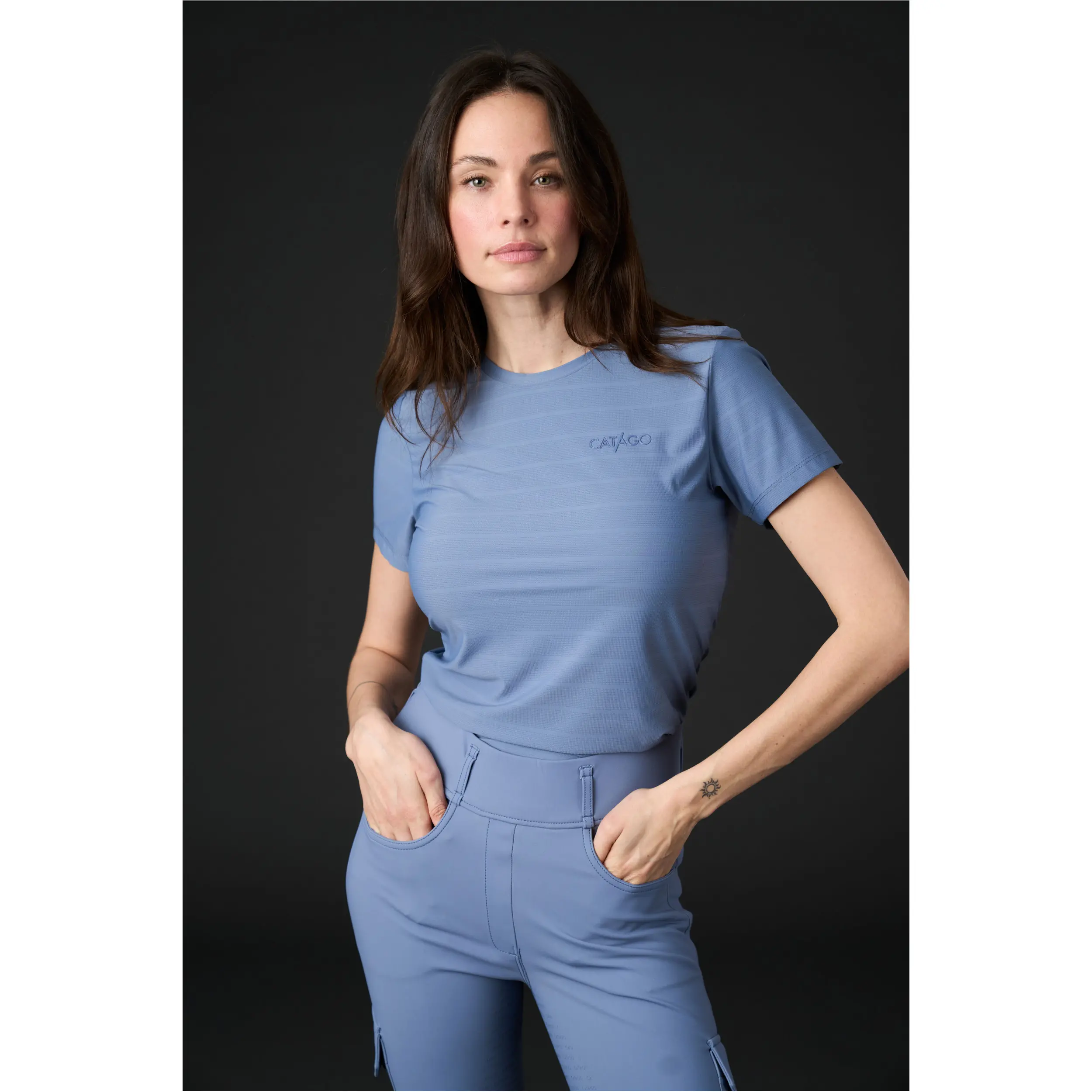 Damen T-Shirt TINA flint stone