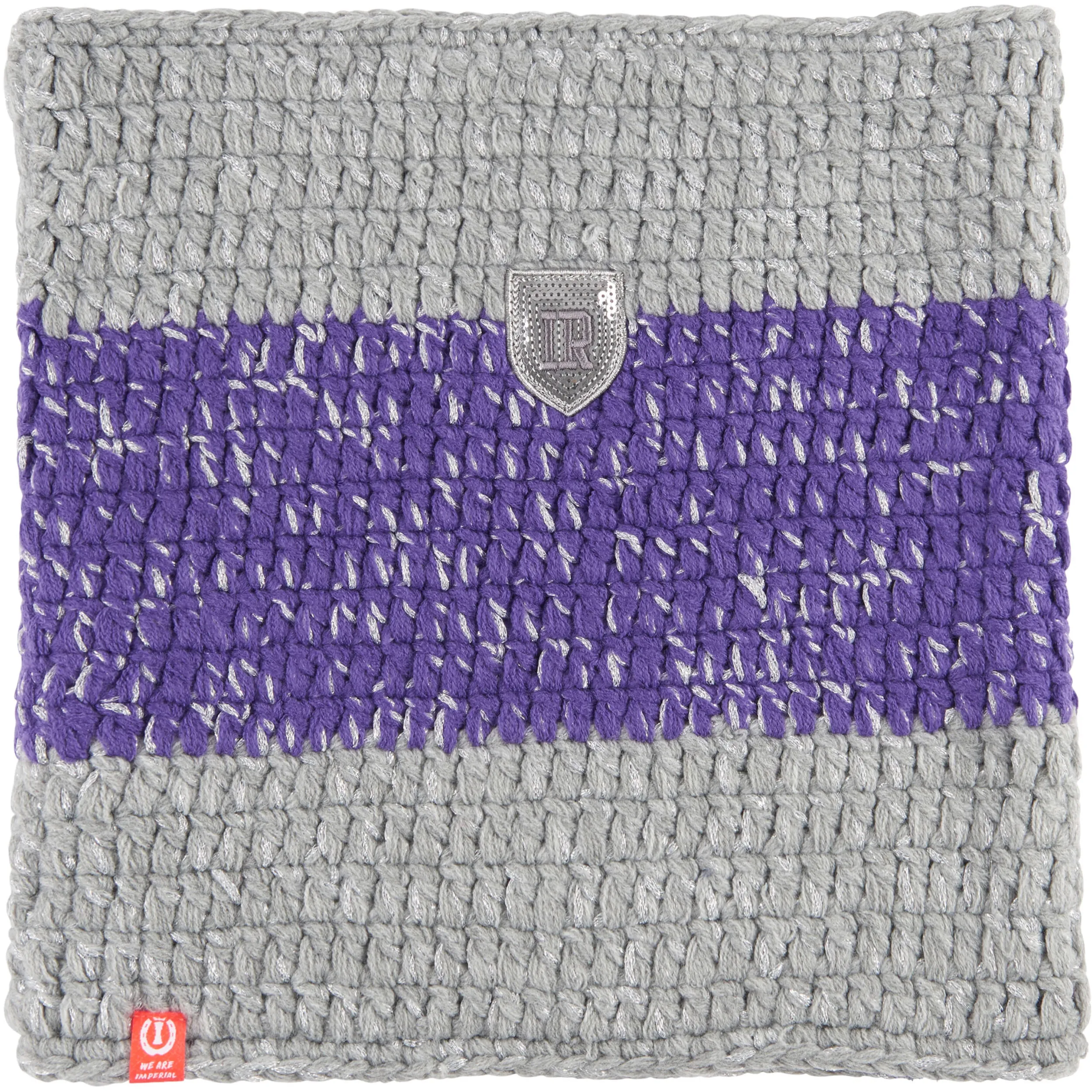 Schal IRHHeadlines 2.0 grey melange/royal purple