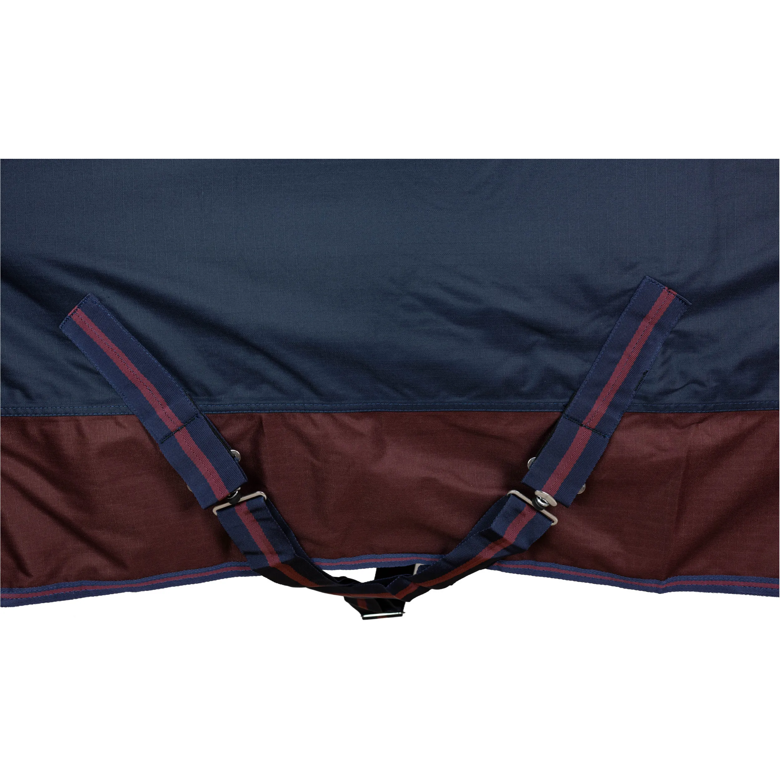 Winterdecke Full Neck 200g Füllung 600D BASICLINE marine/kastanie