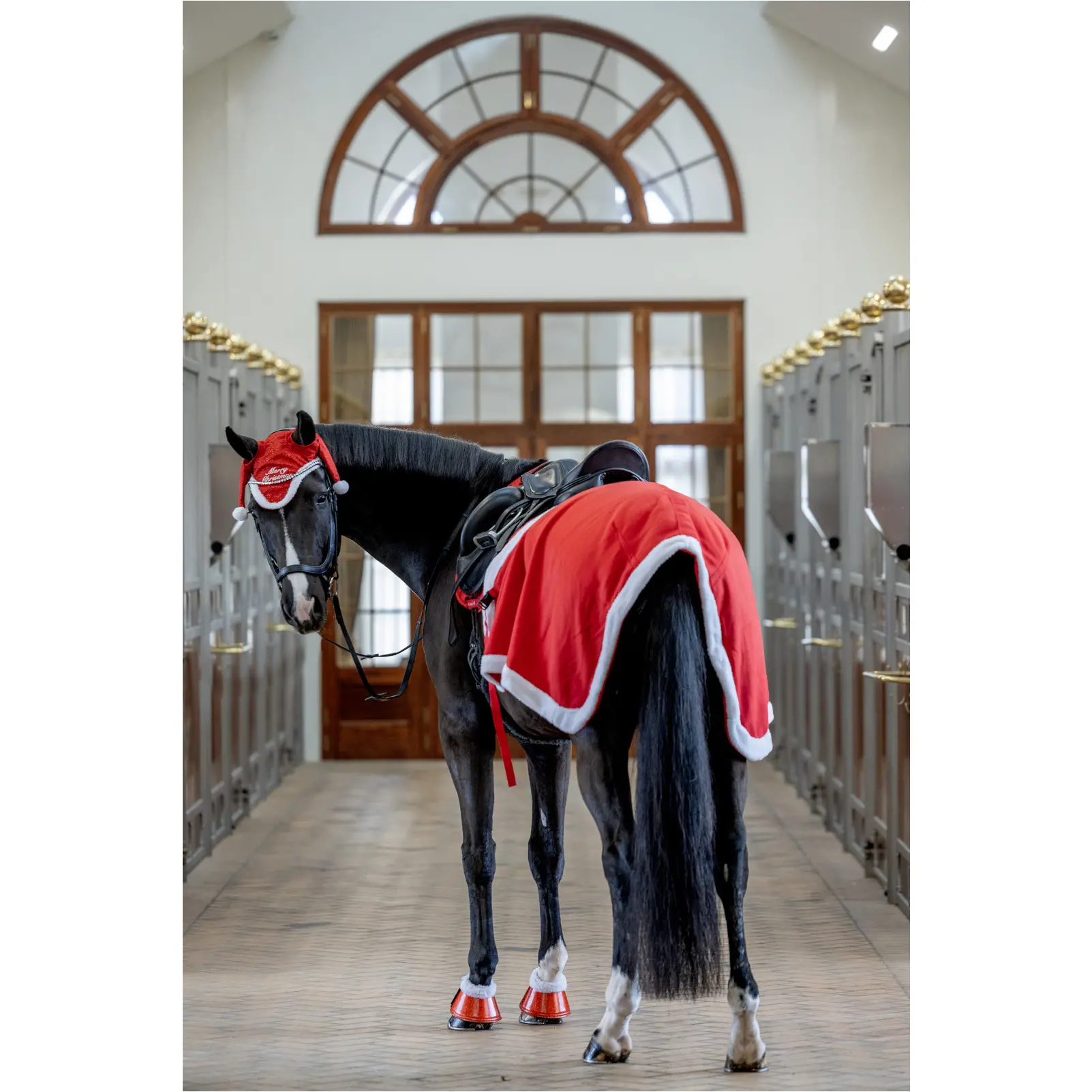 Weihnachtsnierendecke CHRISTMAS rot