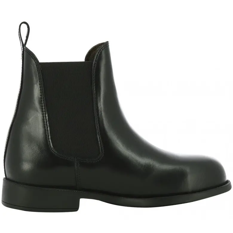 Reitstiefeletten mit Glattleder SAFETY schwarz