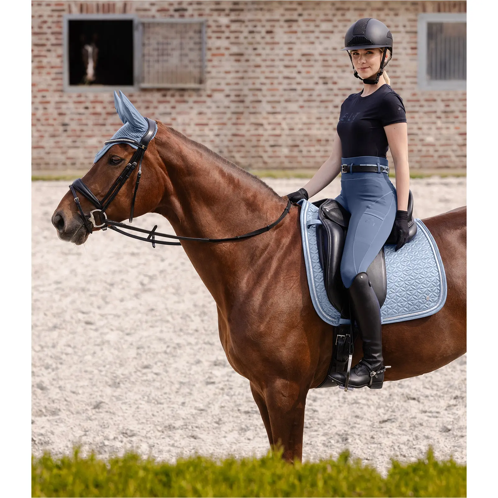 Schabracke ROM pastellblau